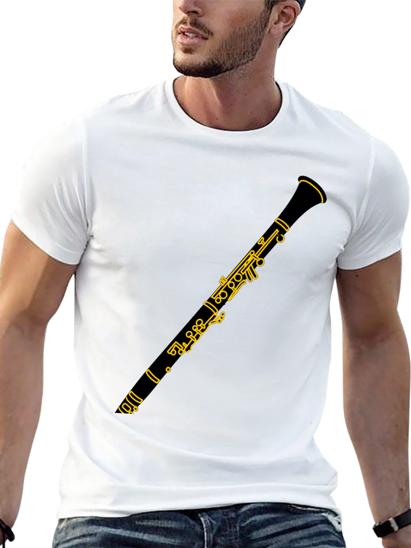 Clarinet Graphic T-Shirt - Musician Style Tee