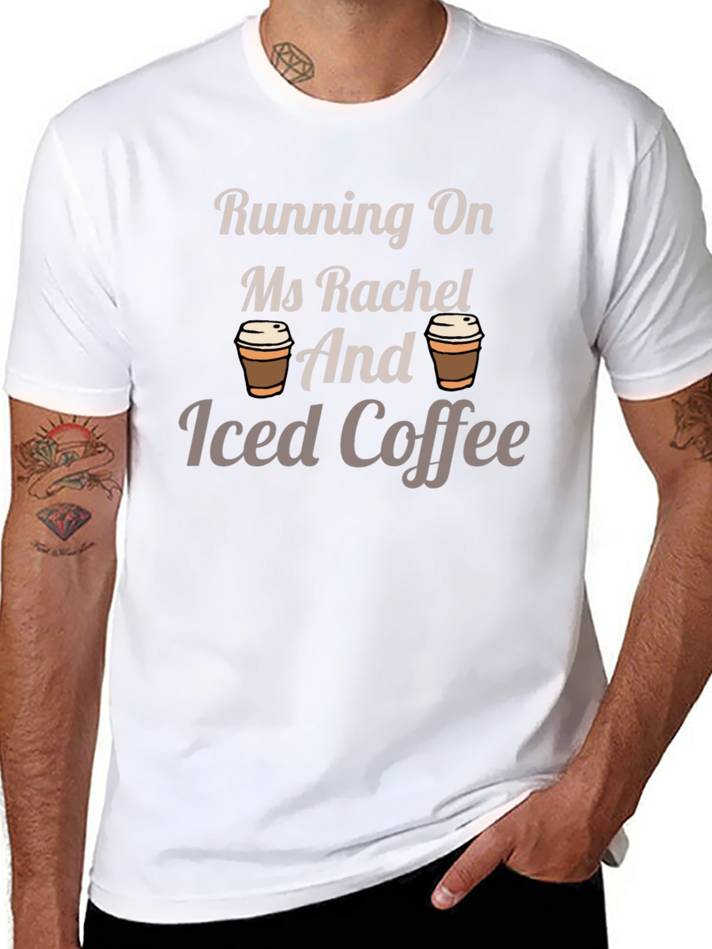 Running On Ms Rachel and Iced Coffee T-Shirt