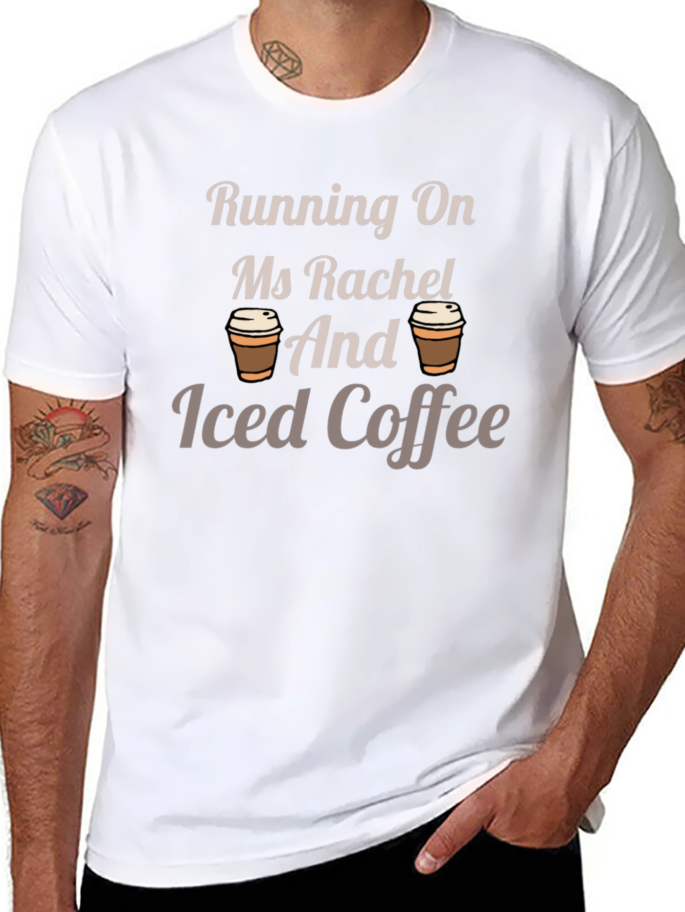 Running On Ms Rachel and Iced Coffee T-Shirt