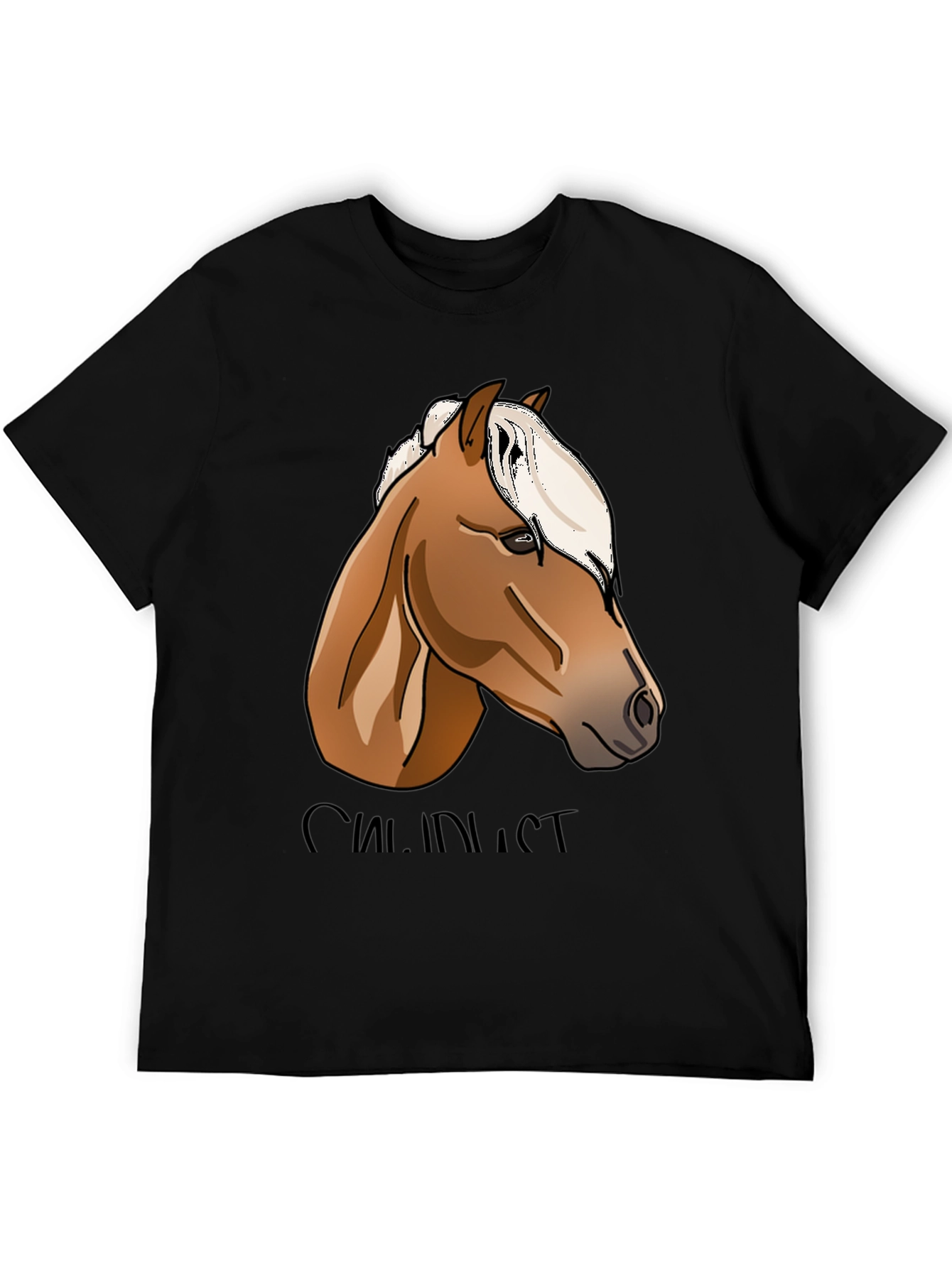 Horse Lovers Graphic Tee - Black