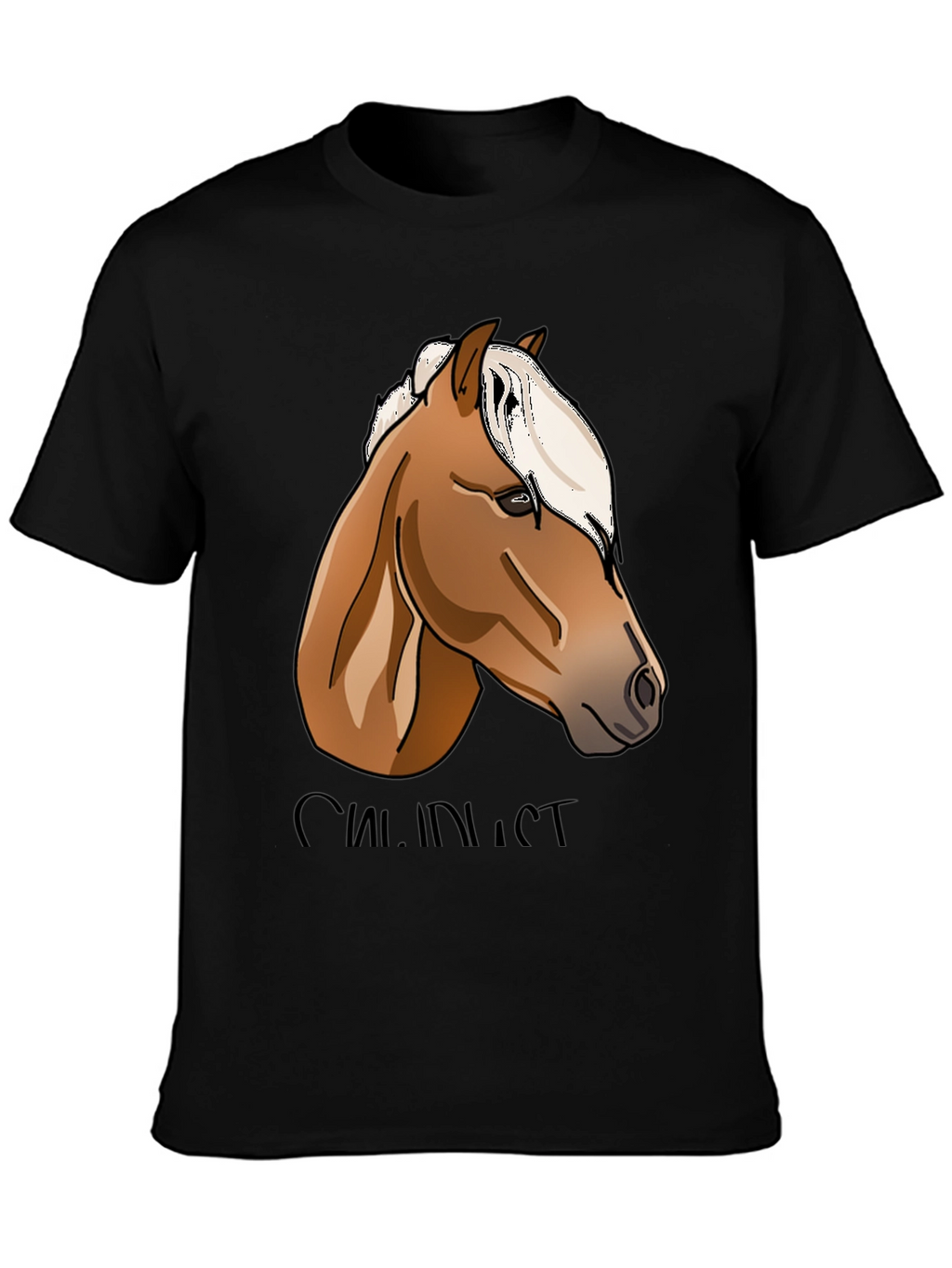 Horse Lovers Graphic Tee - Black