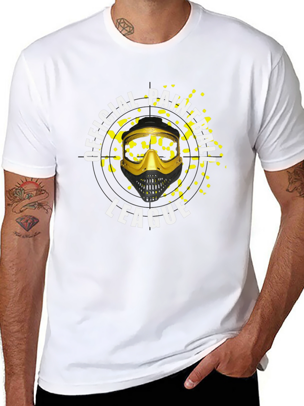 Official Paintball League Black T-Shirt