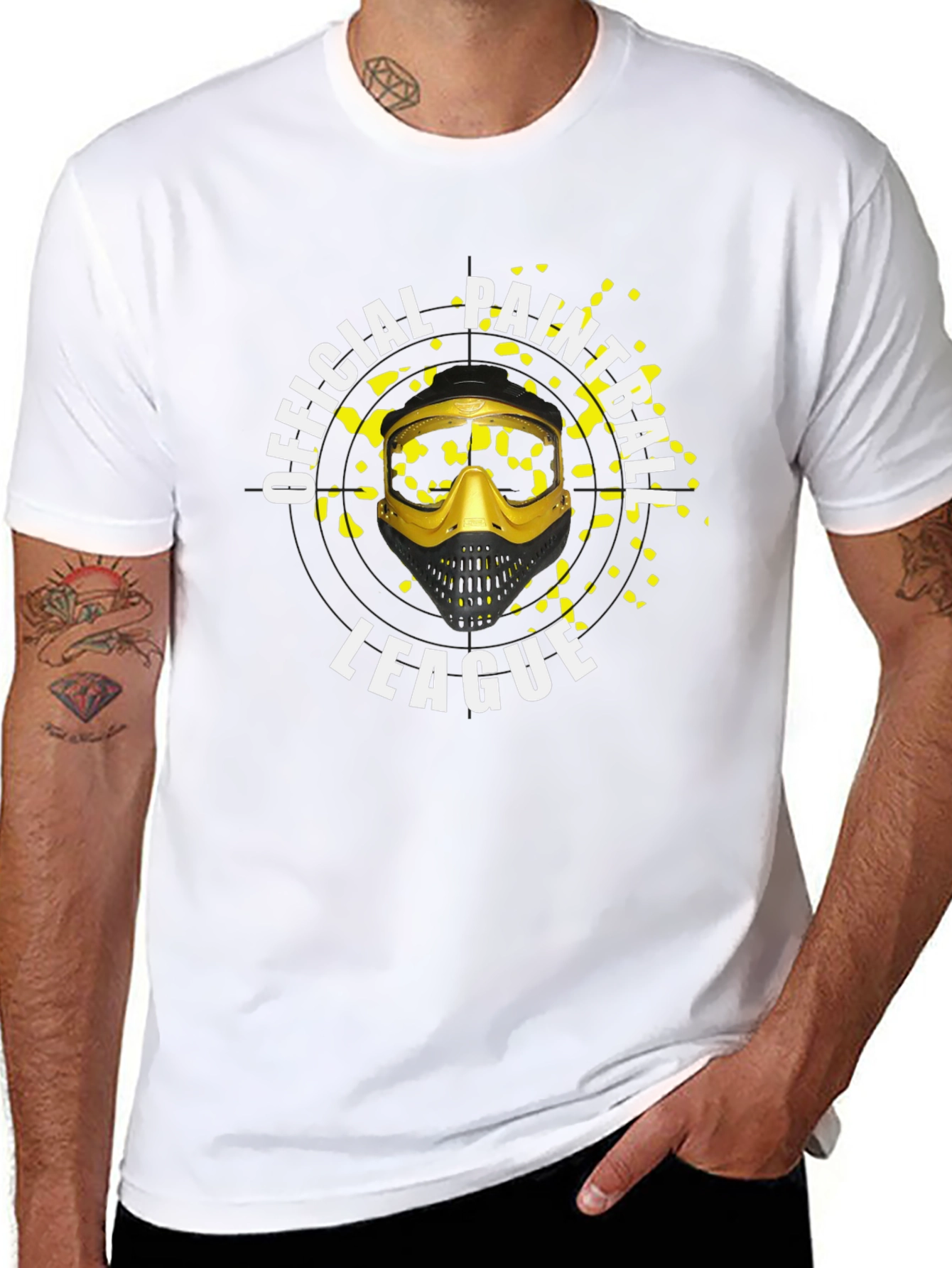 Official Paintball League Black T-Shirt
