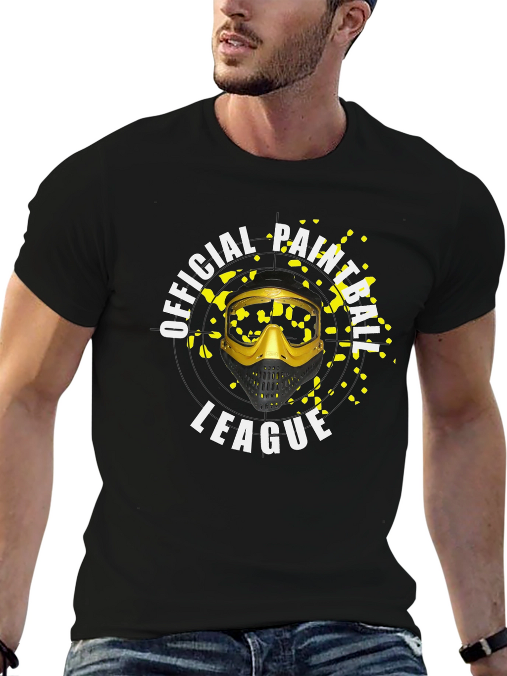 Official Paintball League Black T-Shirt