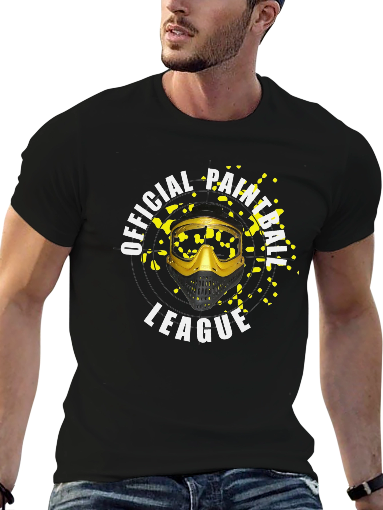 Official Paintball League Black T-Shirt