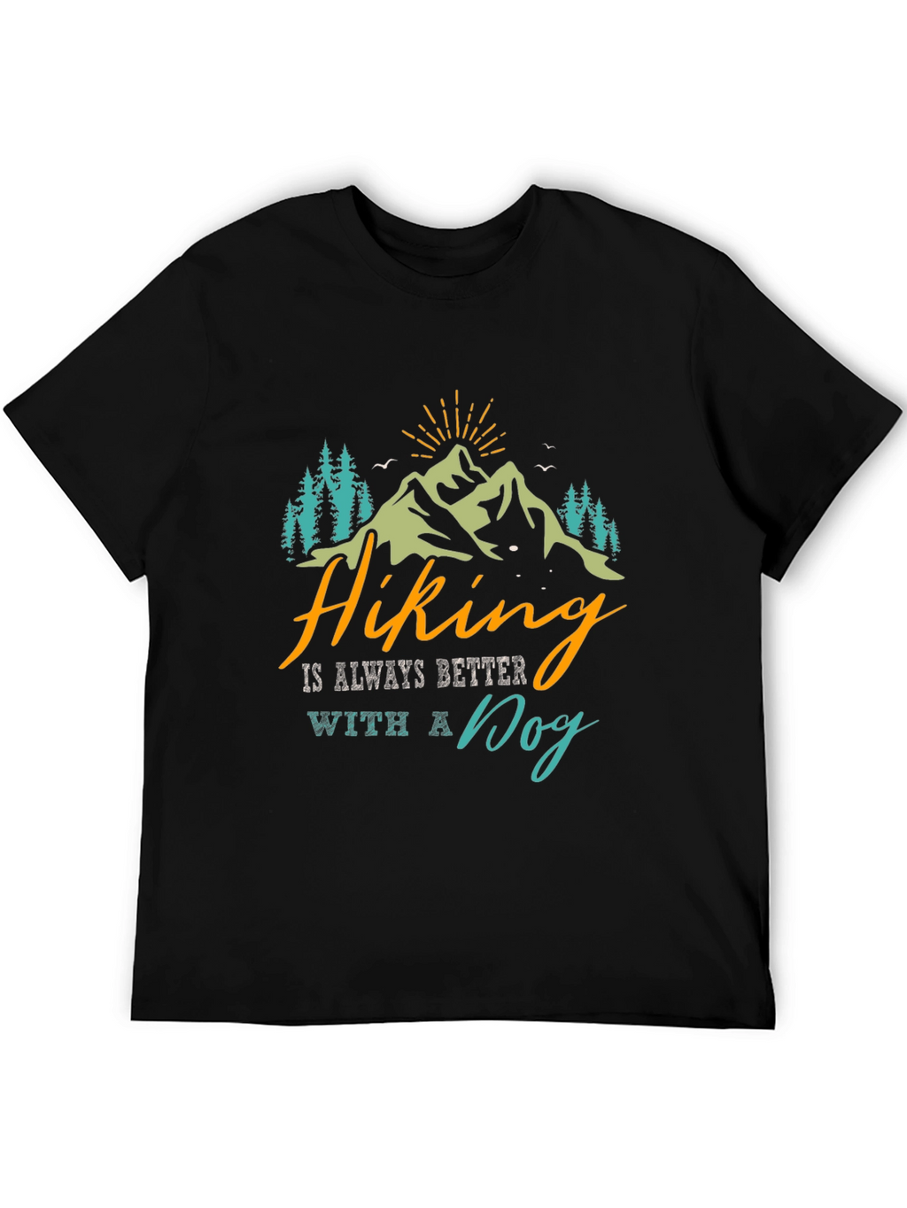 Hiking With a Dog Graphic Tee