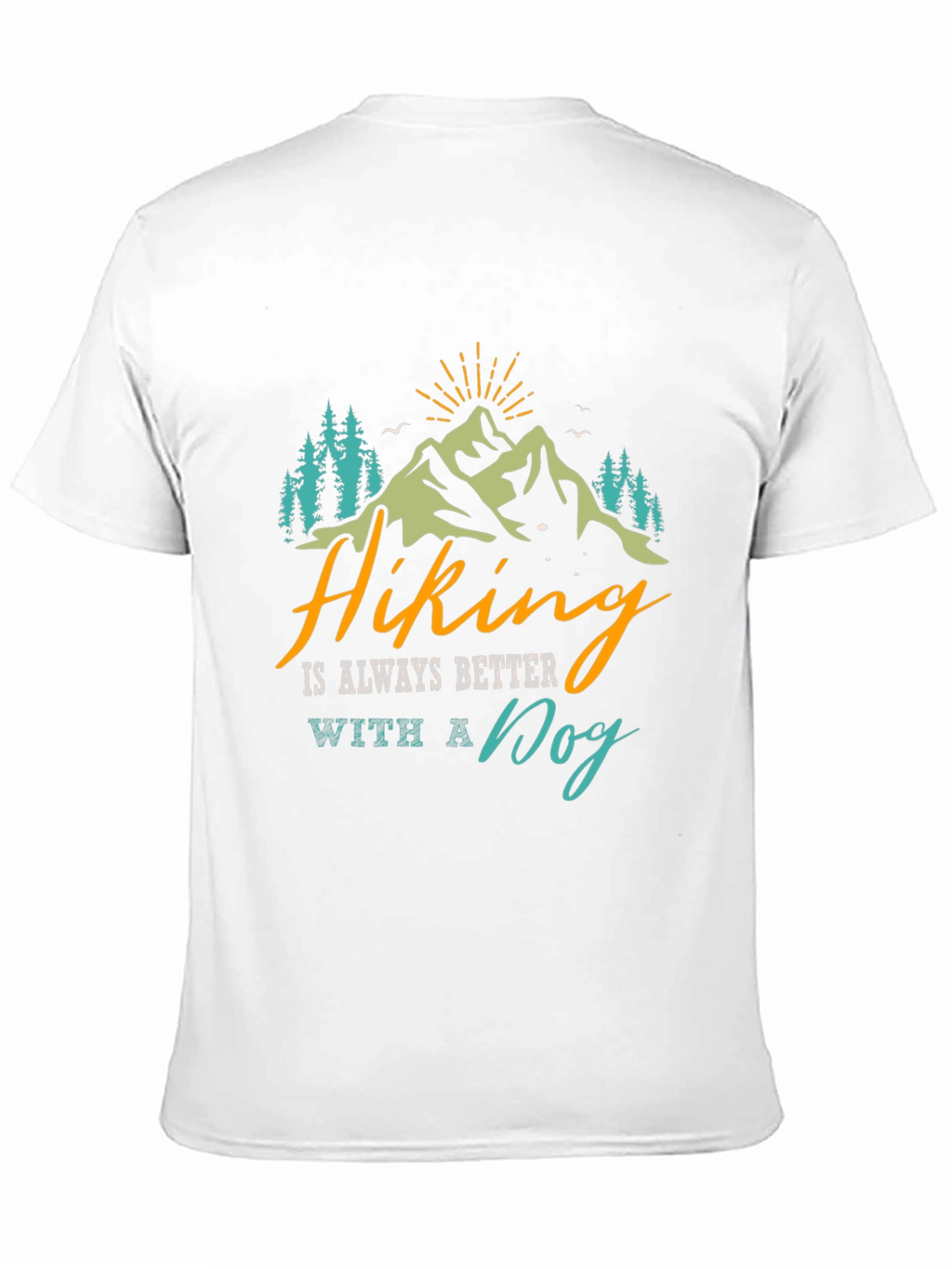 Hiking With a Dog Graphic Tee