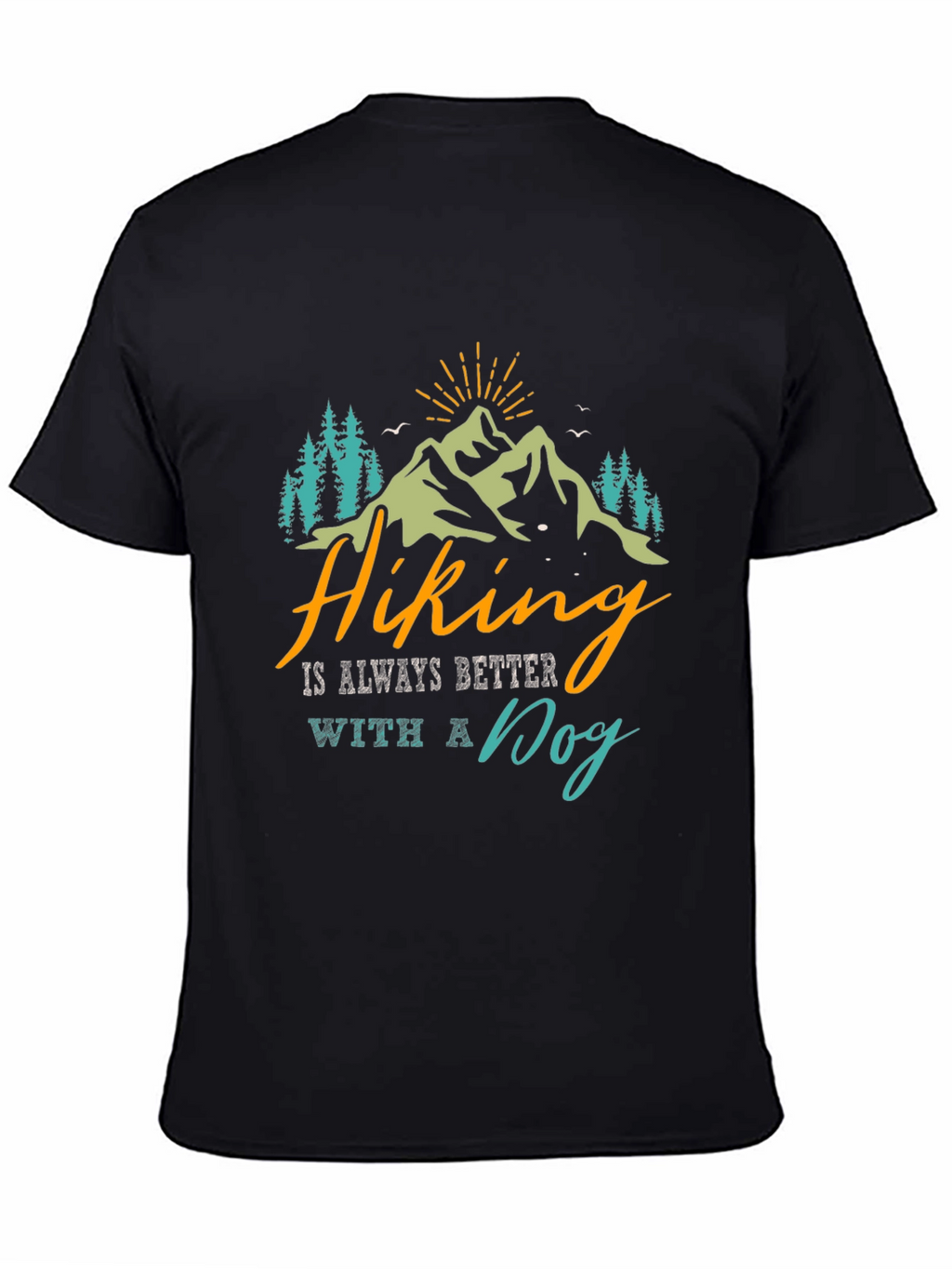 Hiking With a Dog Graphic Tee