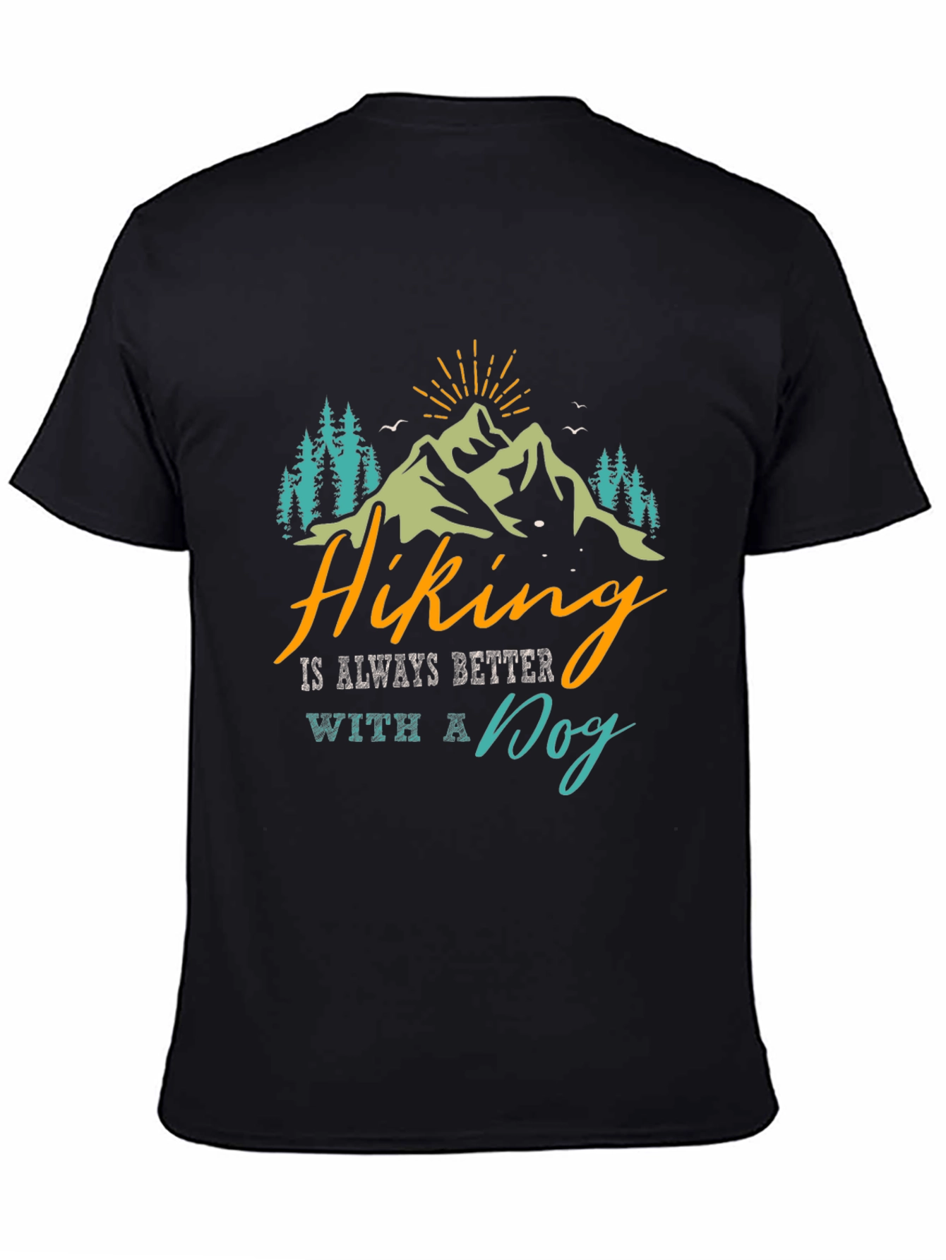 Hiking With a Dog Graphic Tee
