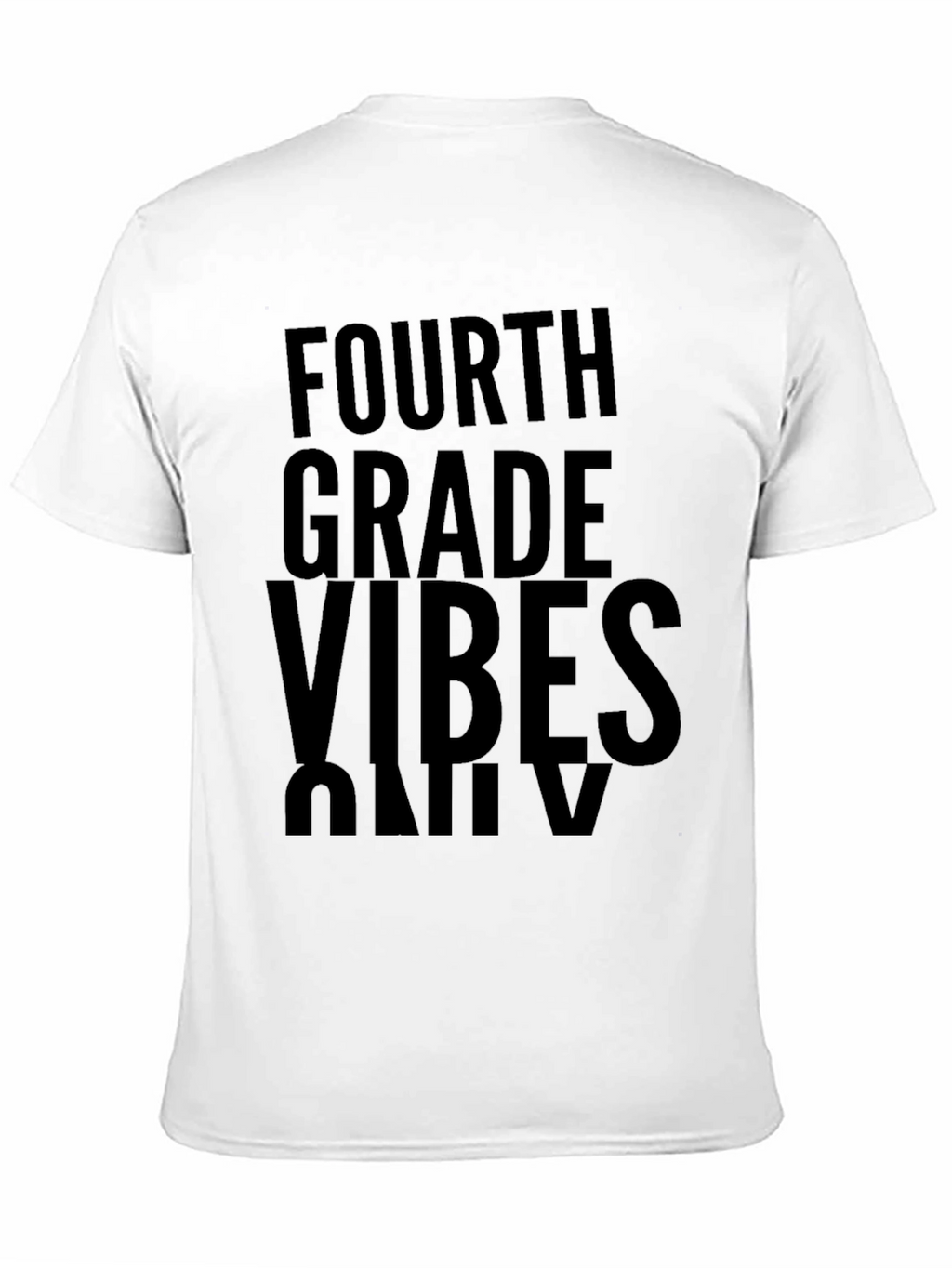 Fourth Grade Vibes Only Black T-Shirt