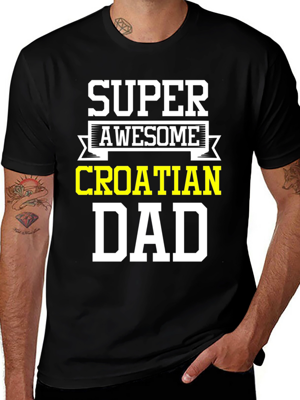 Super Awesome Croatian Dad T-Shirt