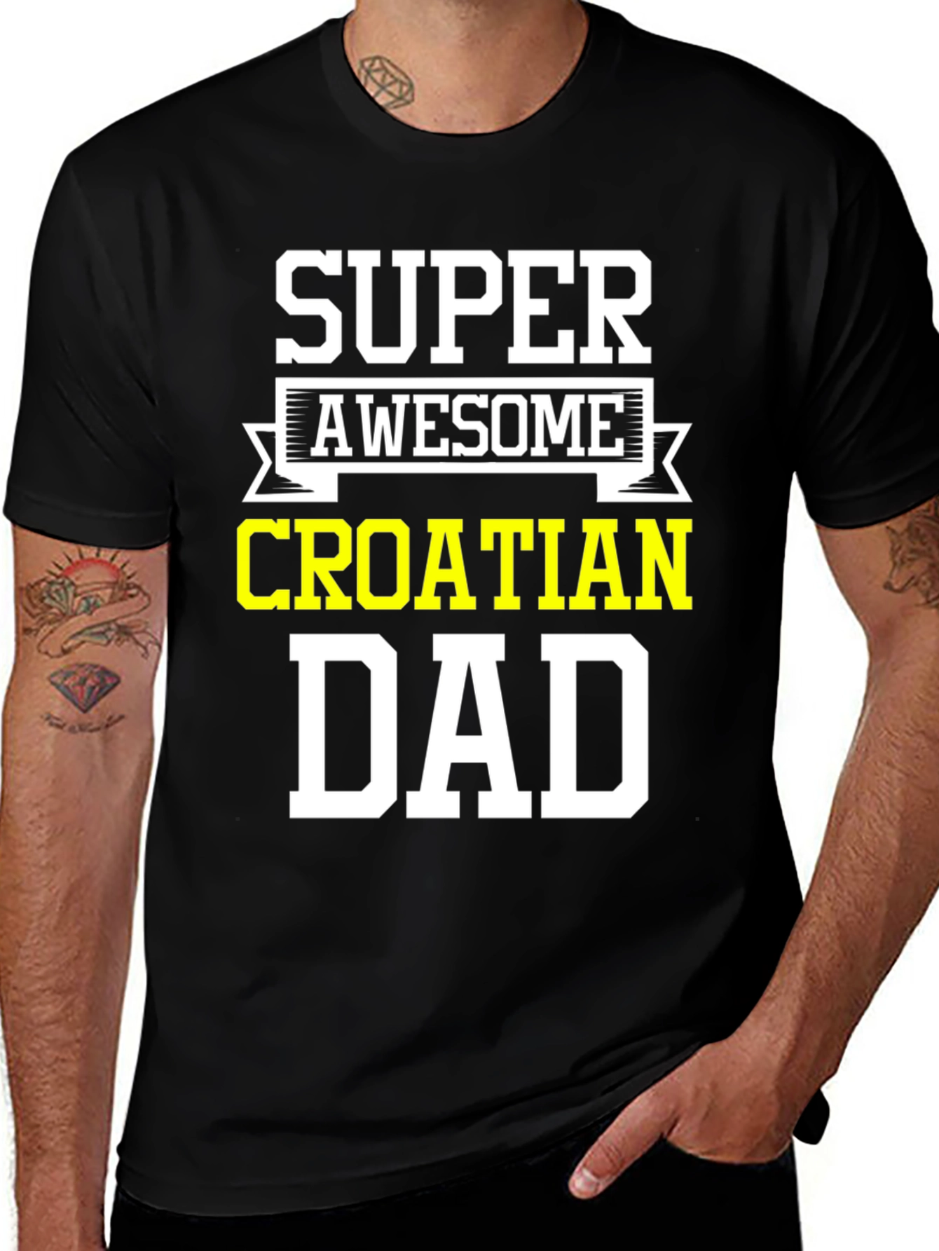 Super Awesome Croatian Dad T-Shirt