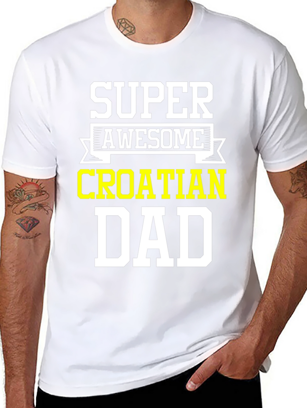 Super Awesome Croatian Dad T-Shirt