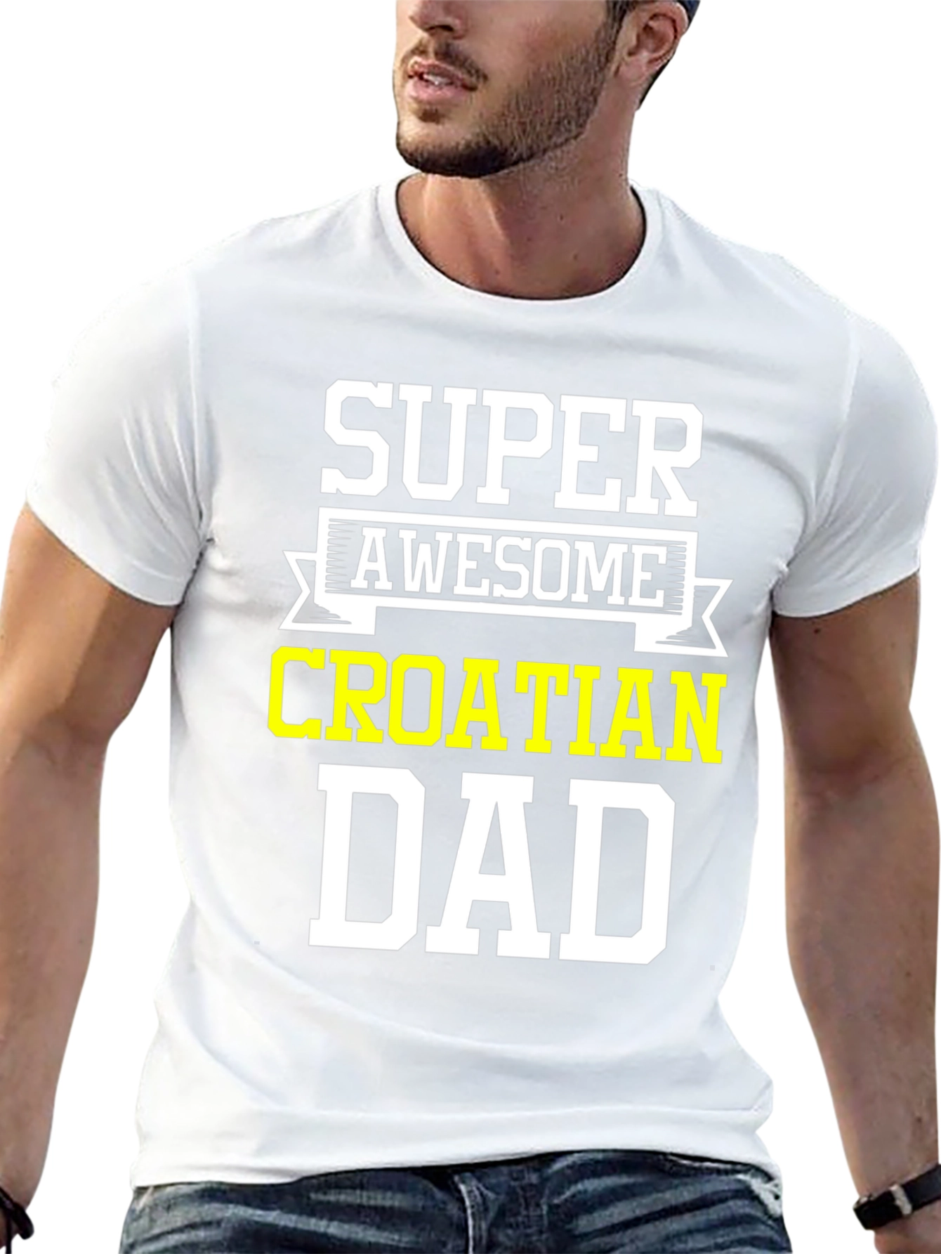 Super Awesome Croatian Dad T-Shirt