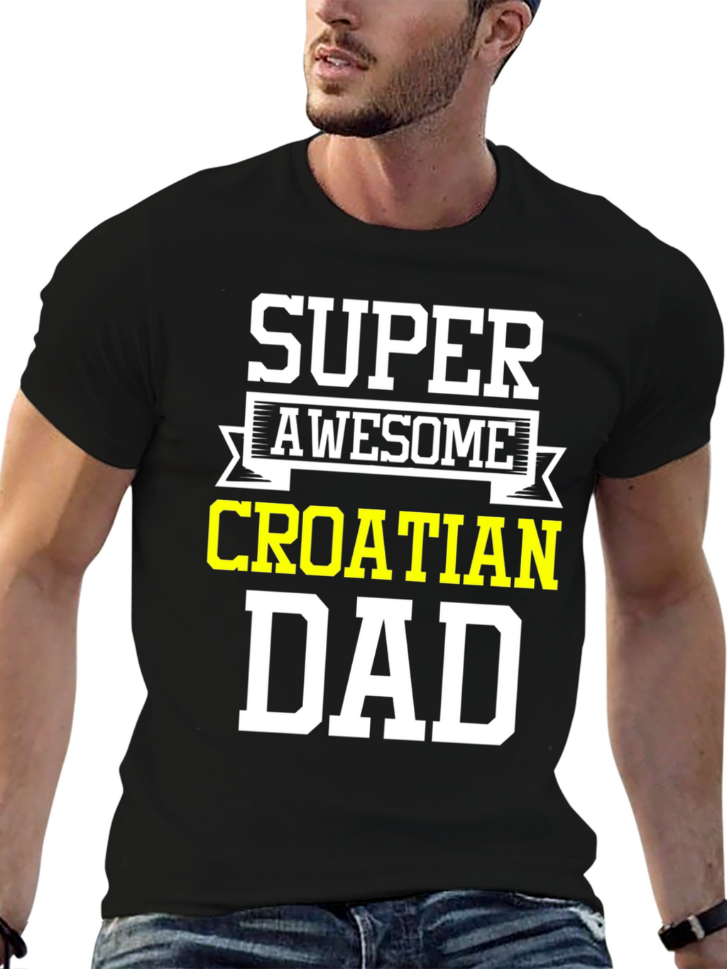 Super Awesome Croatian Dad T-Shirt