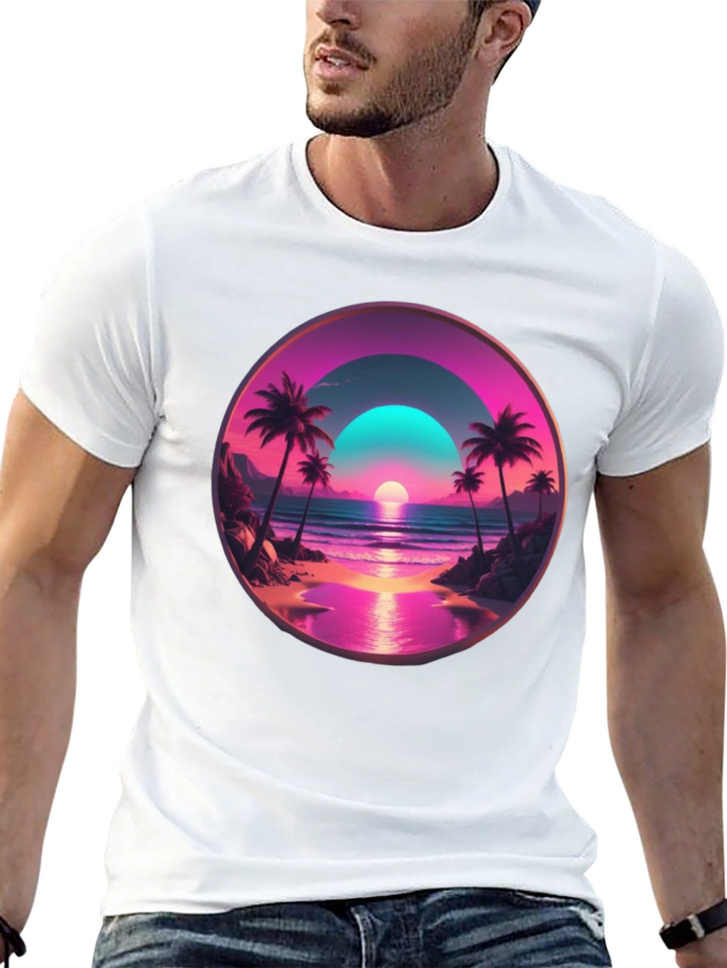 Tropical Sunset Graphic Tee