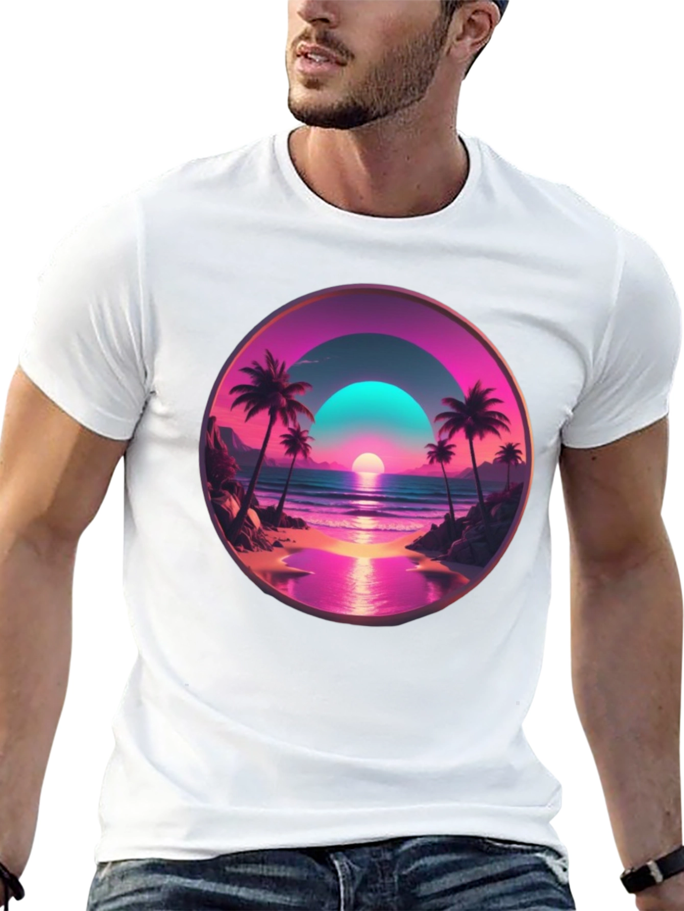 Tropical Sunset Graphic Tee