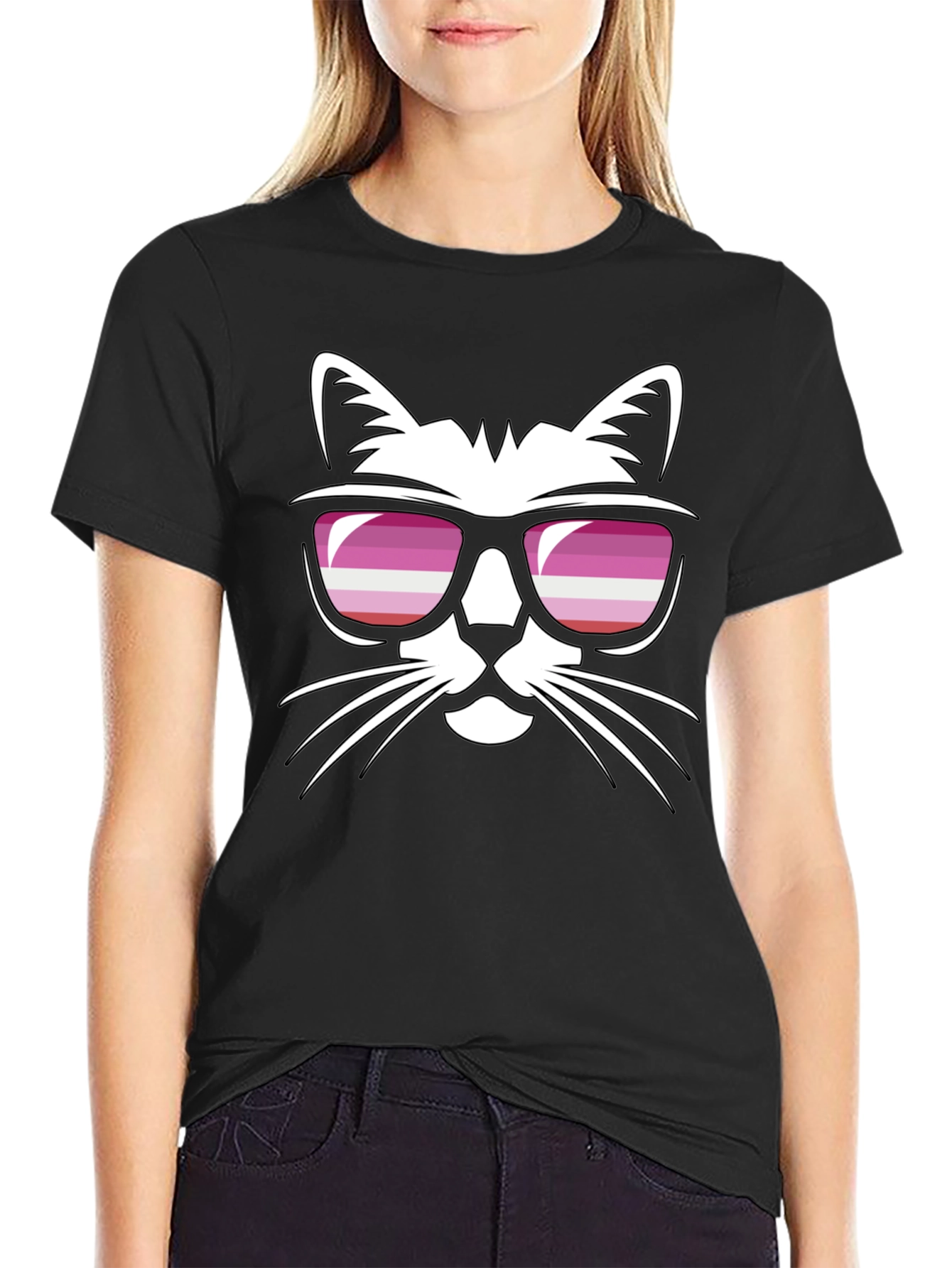Cool Cat Lesbian Pride T-Shirt
