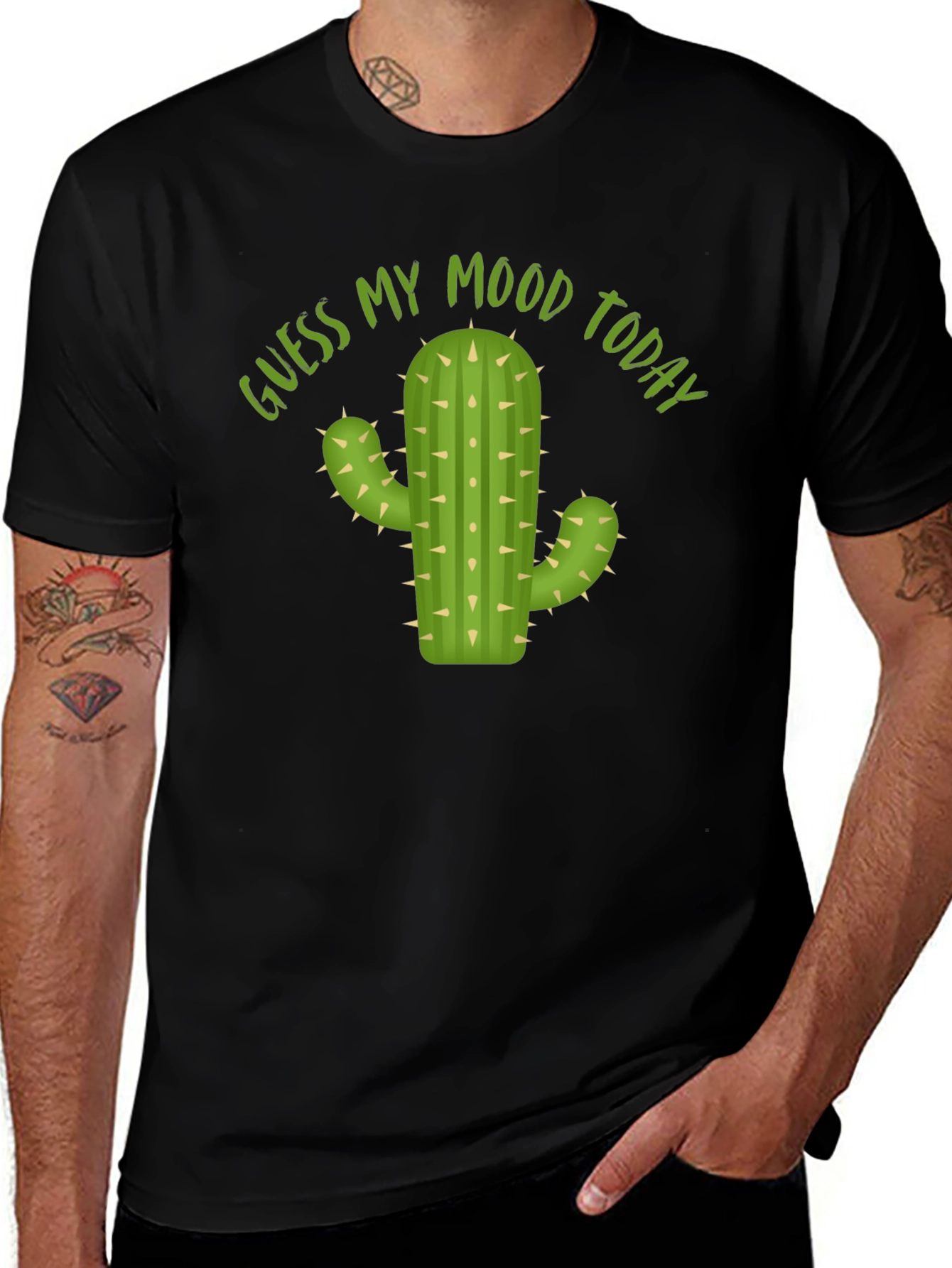 Guess My Mood Today Cactus Graphic Tee