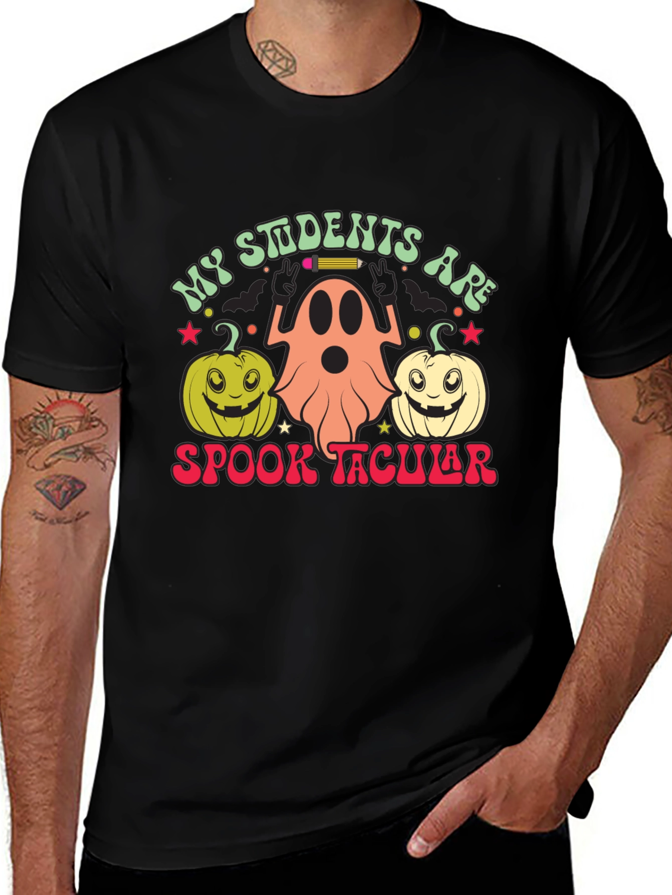 Spooktacular Teacher Halloween T-Shirt