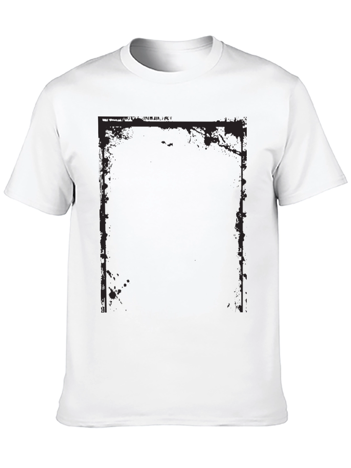 Edgy Graphic Tee - Black Cotton Blend