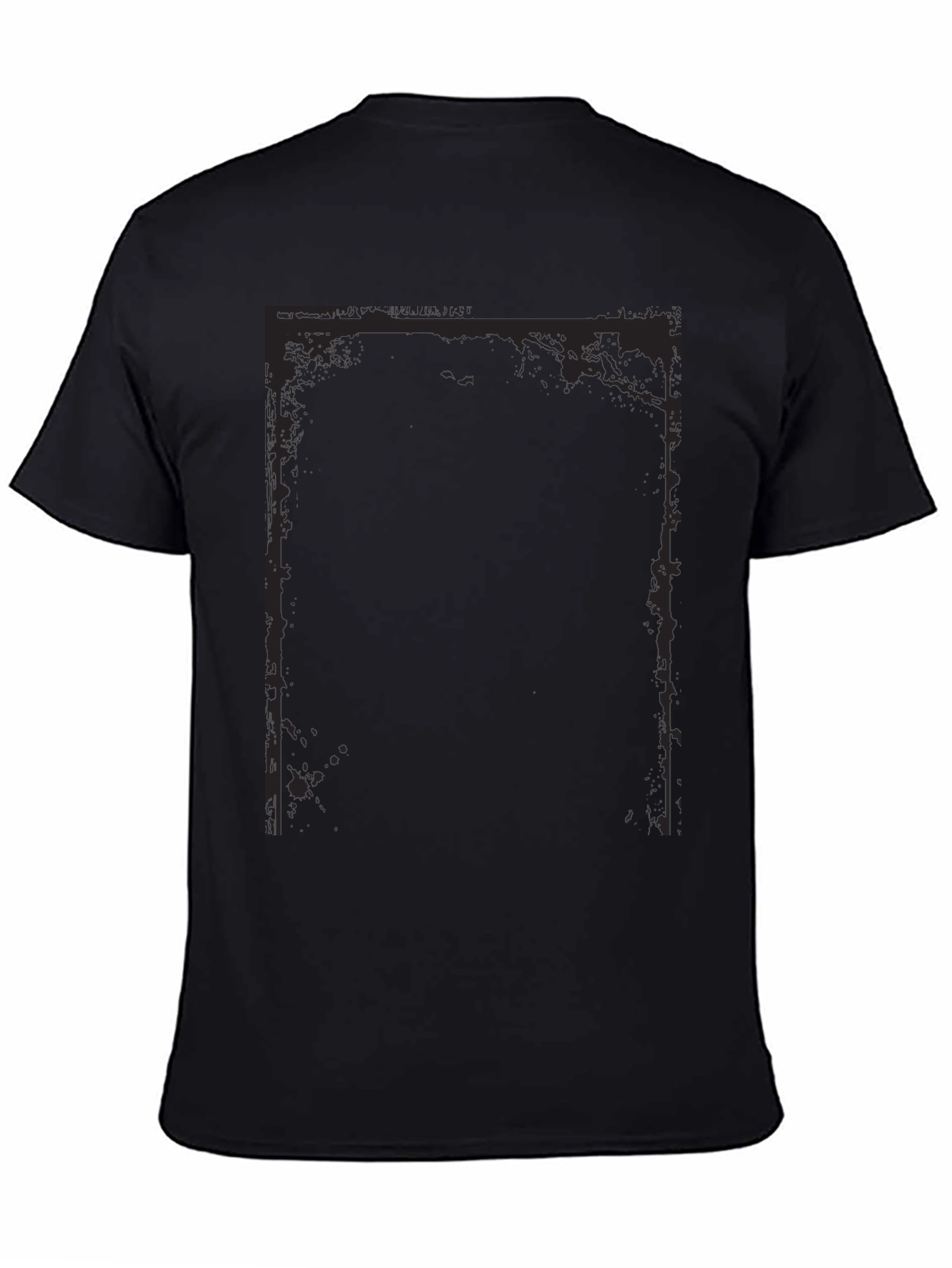 Edgy Graphic Tee - Black Cotton Blend