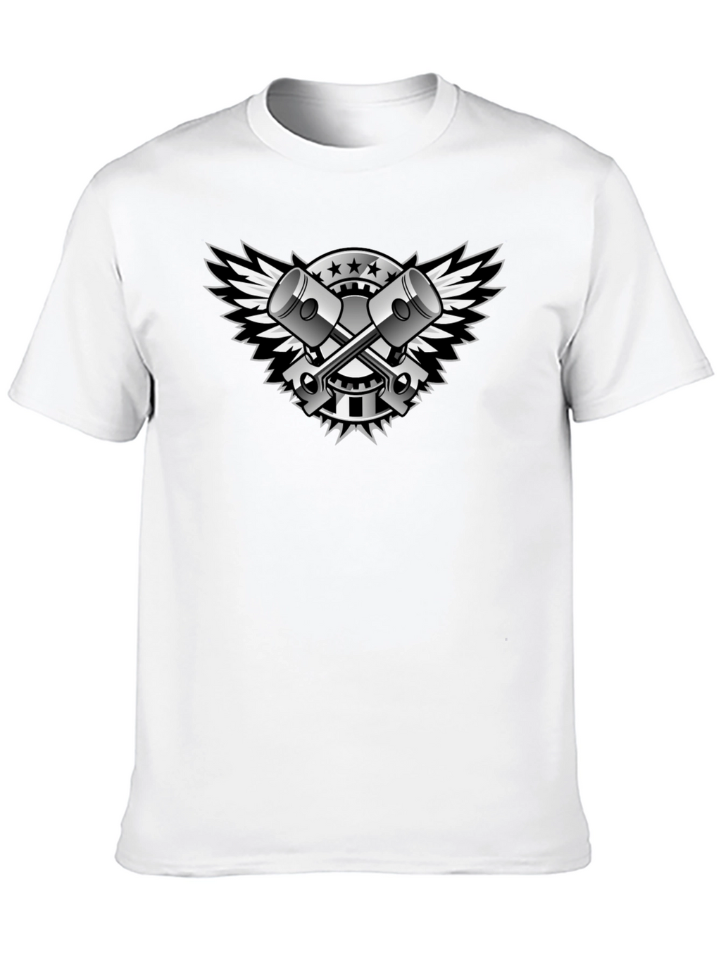Black Piston Wings Graphic Tee - Mens