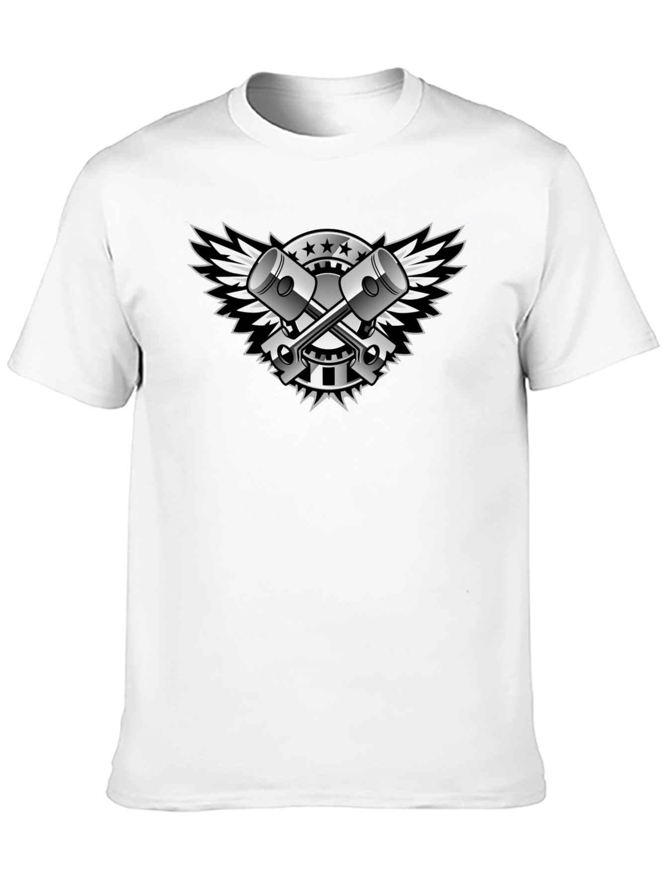 Black Piston Wings Graphic Tee - Mens
