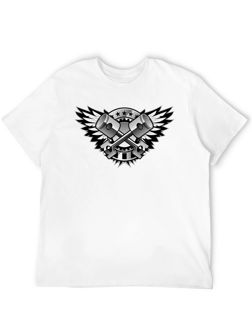 Black Piston Wings Graphic Tee - Mens