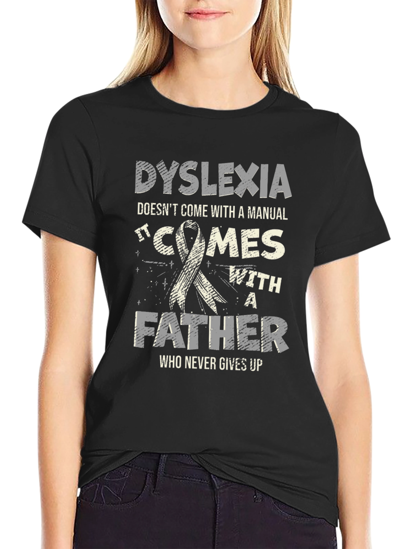 Dyslexia Awareness T-Shirt - Fathers Support