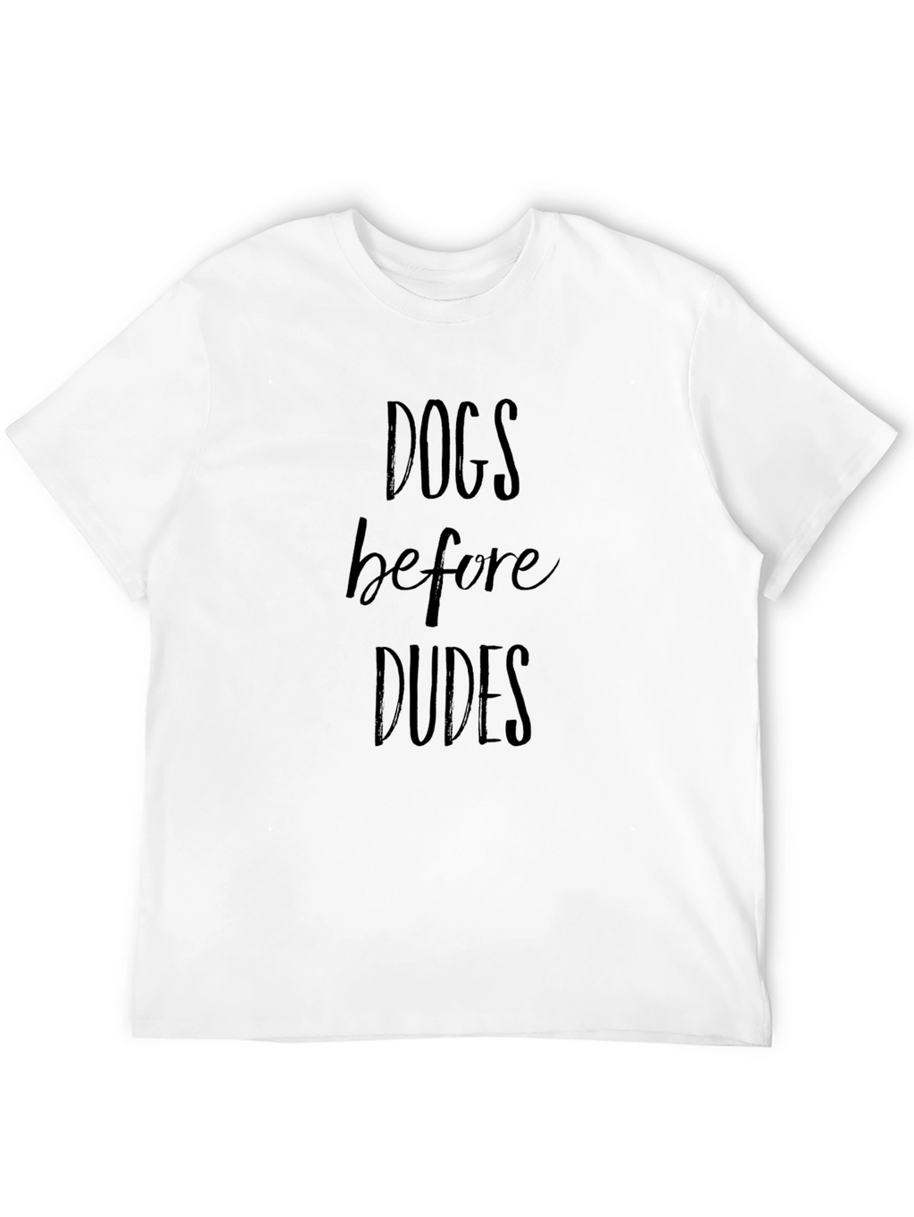 Dogs Before Dudes Crewneck Tee