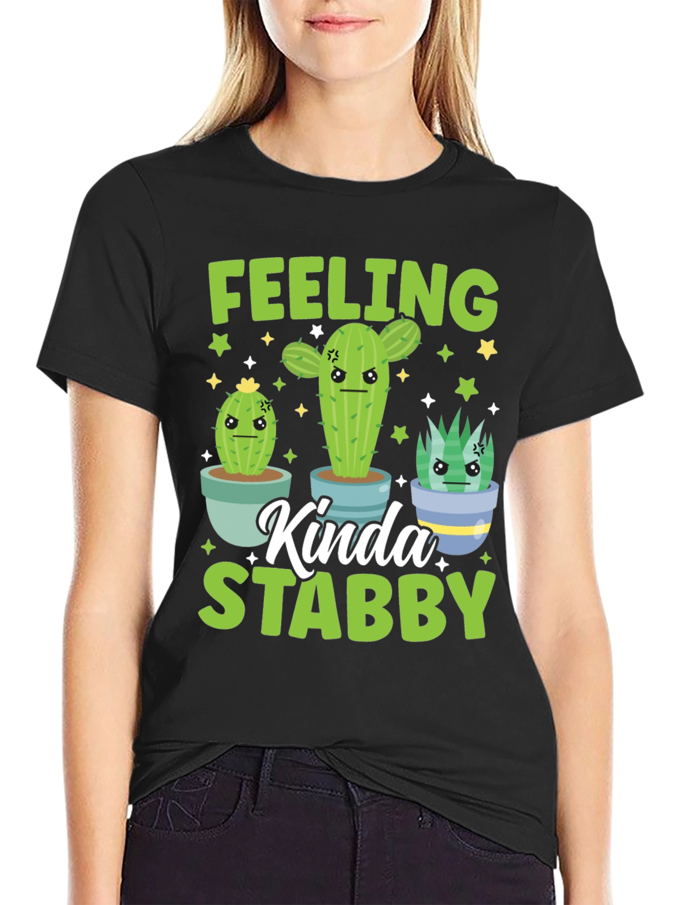 Feeling Kinda Stabby Cactus Graphic Tee