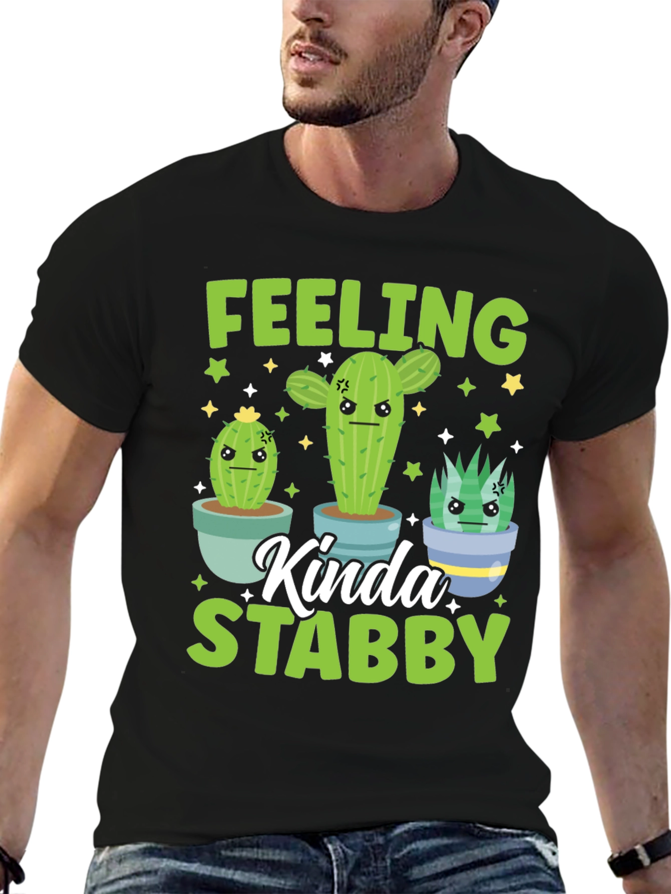 Feeling Kinda Stabby Cactus Graphic Tee