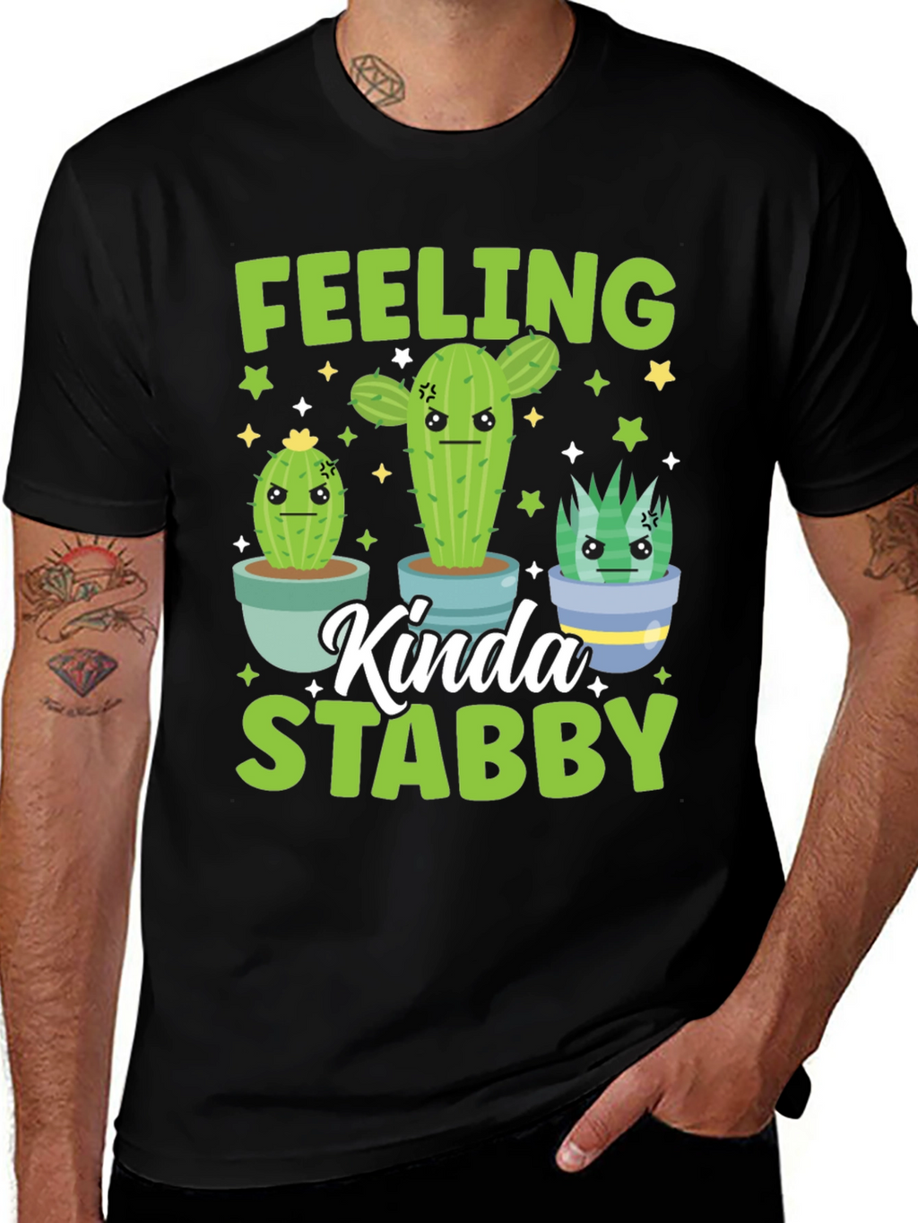 Feeling Kinda Stabby Cactus Graphic Tee