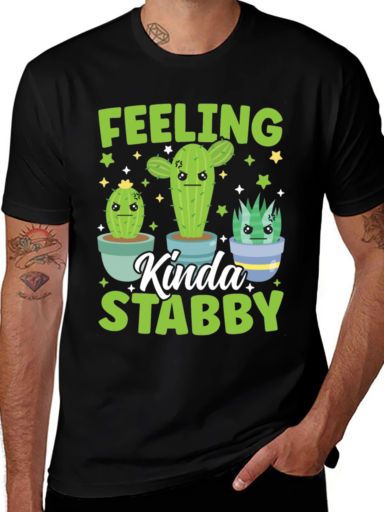 Feeling Kinda Stabby Cactus Graphic Tee