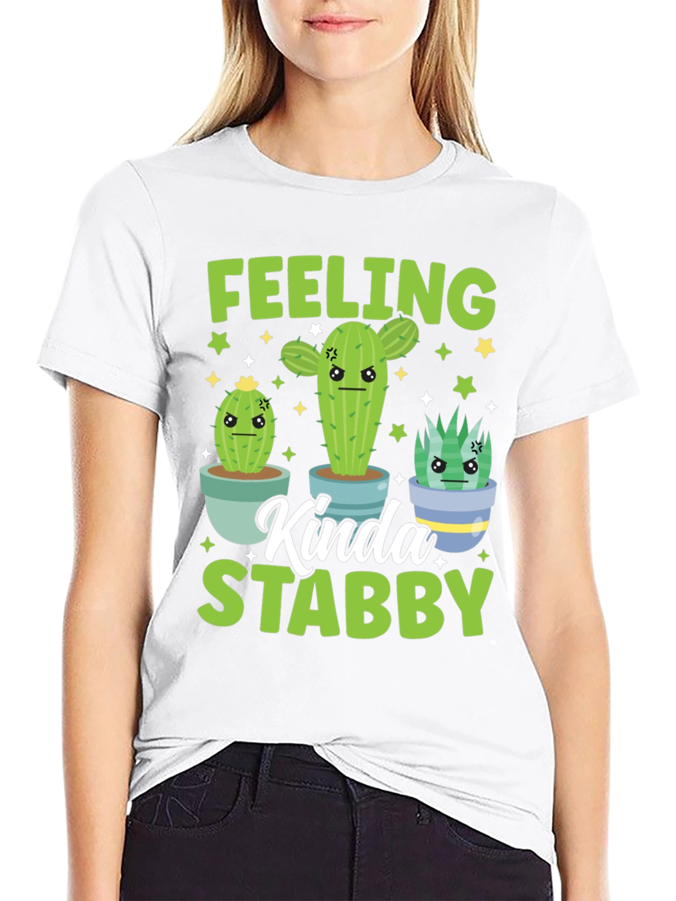 Feeling Kinda Stabby Cactus Graphic Tee