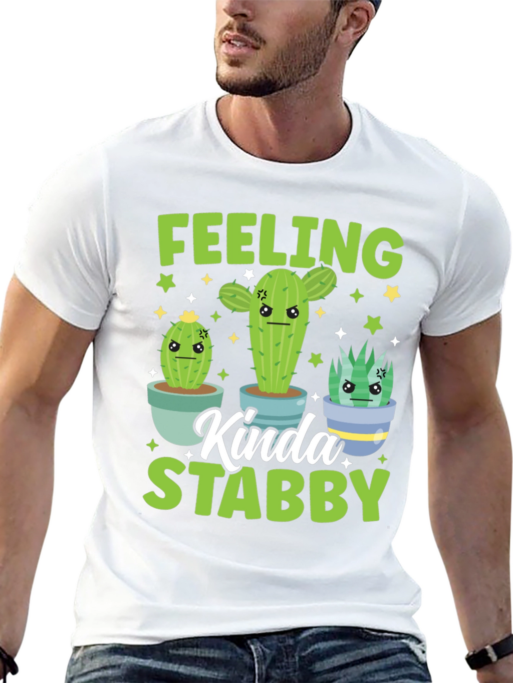 Feeling Kinda Stabby Cactus Graphic Tee