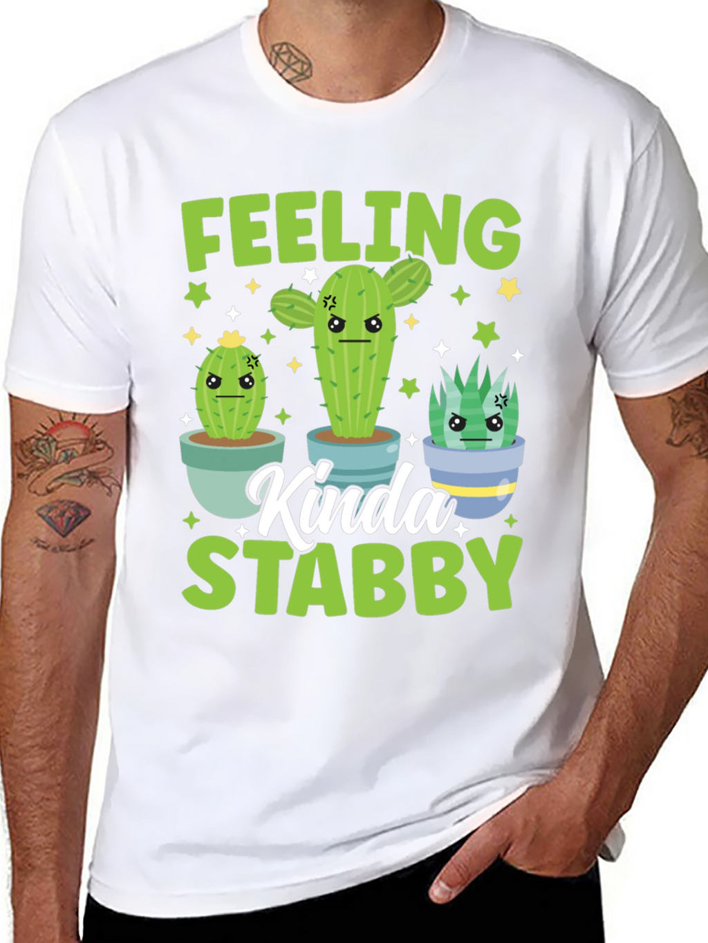 Feeling Kinda Stabby Cactus Graphic Tee