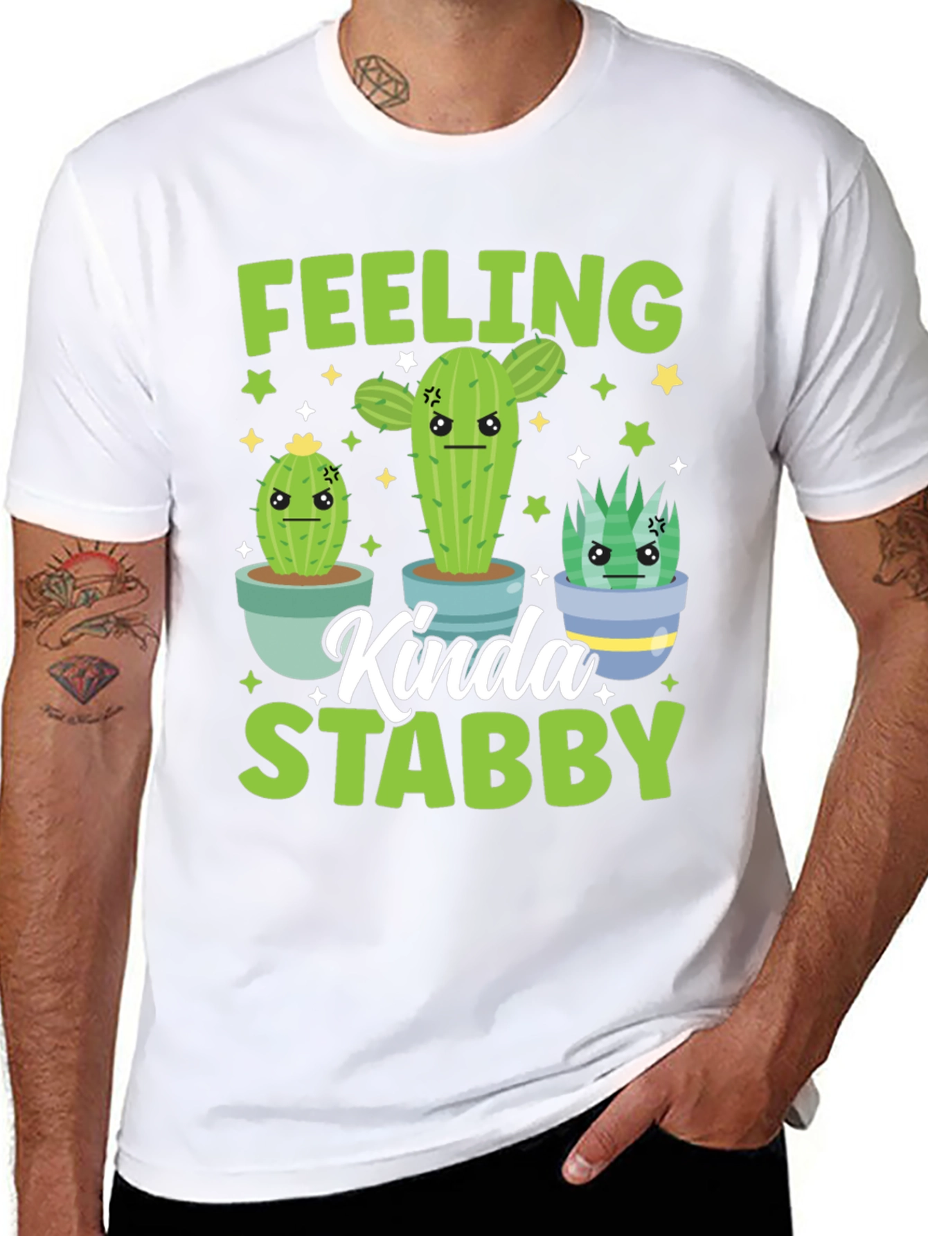 Feeling Kinda Stabby Cactus Graphic Tee
