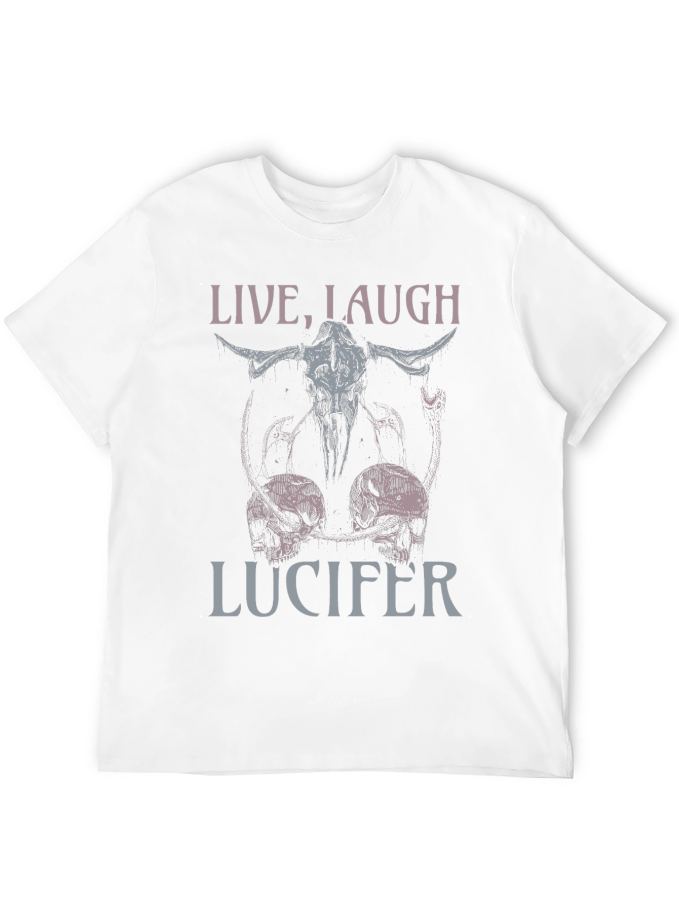 Live Laugh Lucifer T-Shirt: Dark Humor Graphic Tee