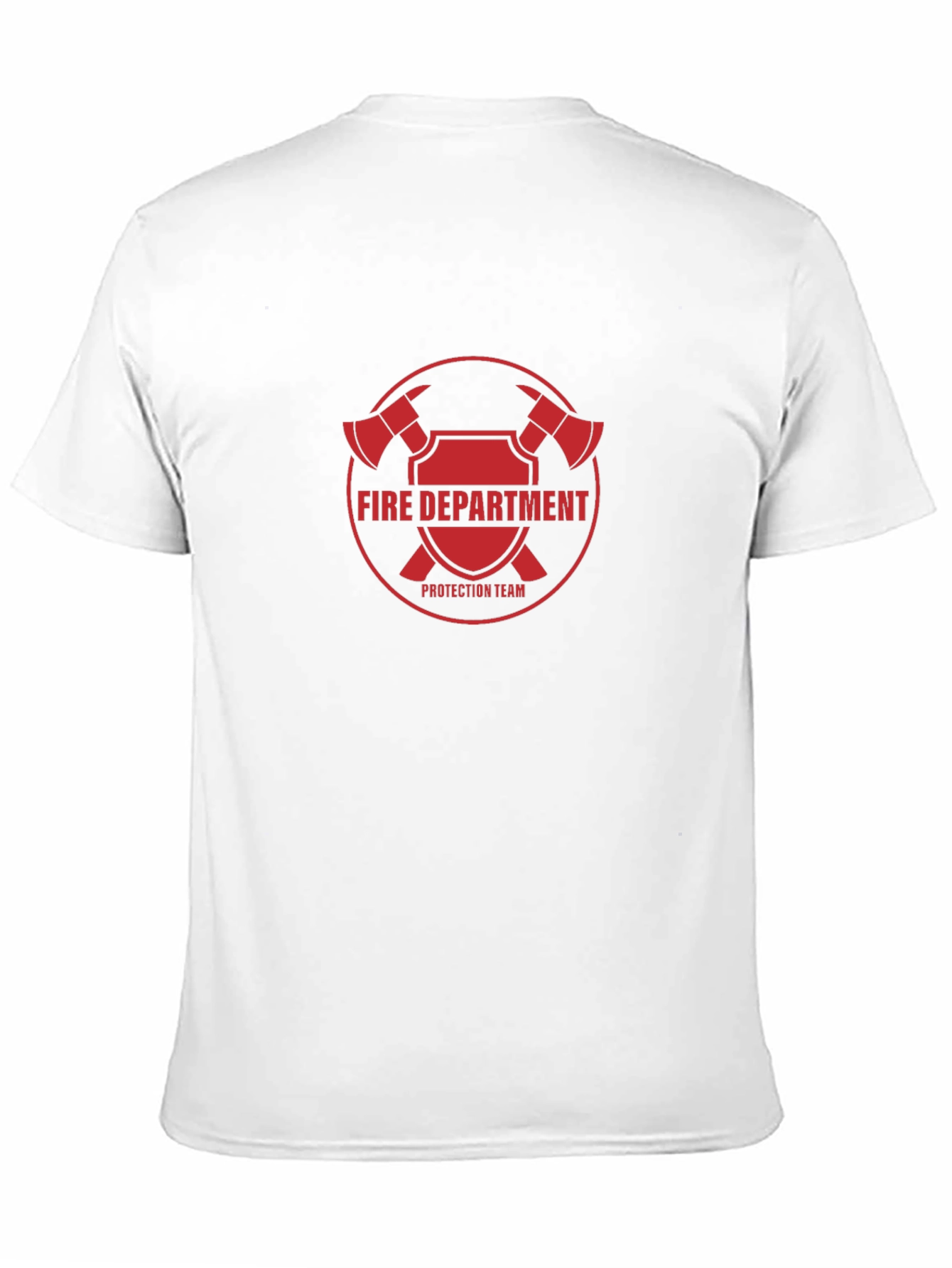 Fire Department Protection Team Black T-Shirt