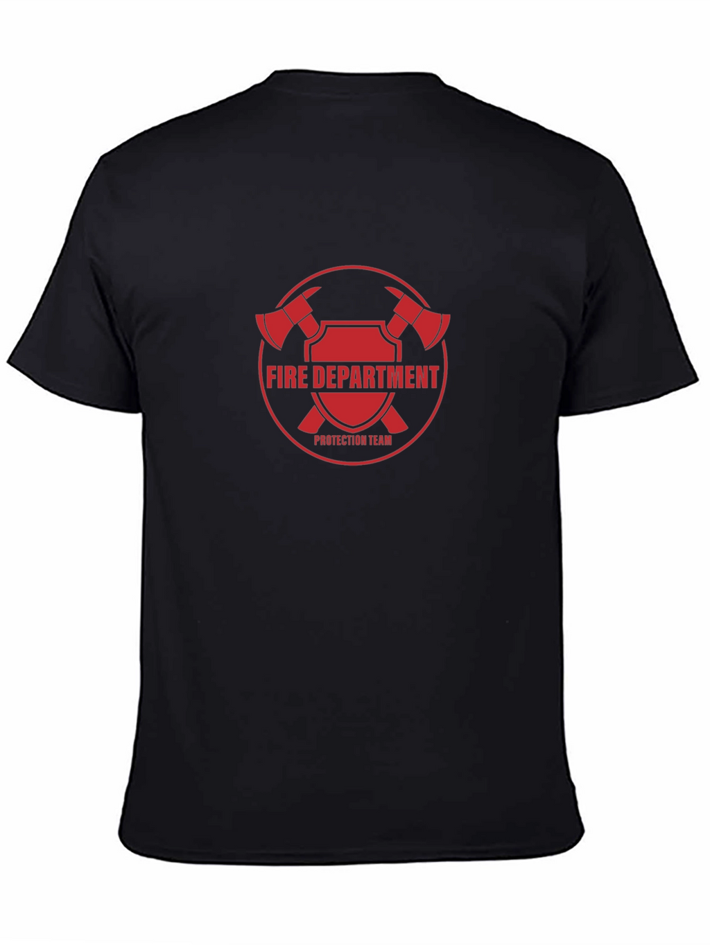 Fire Department Protection Team Black T-Shirt
