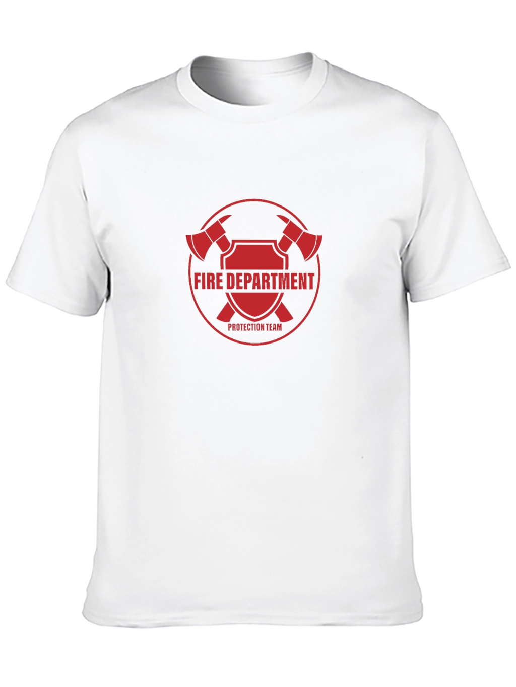 Fire Department Protection Team Black T-Shirt