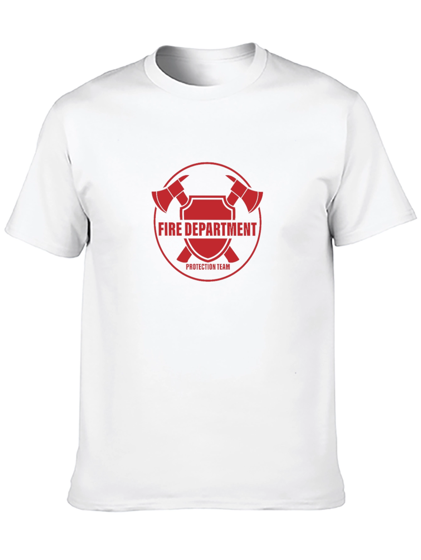Fire Department Protection Team Black T-Shirt