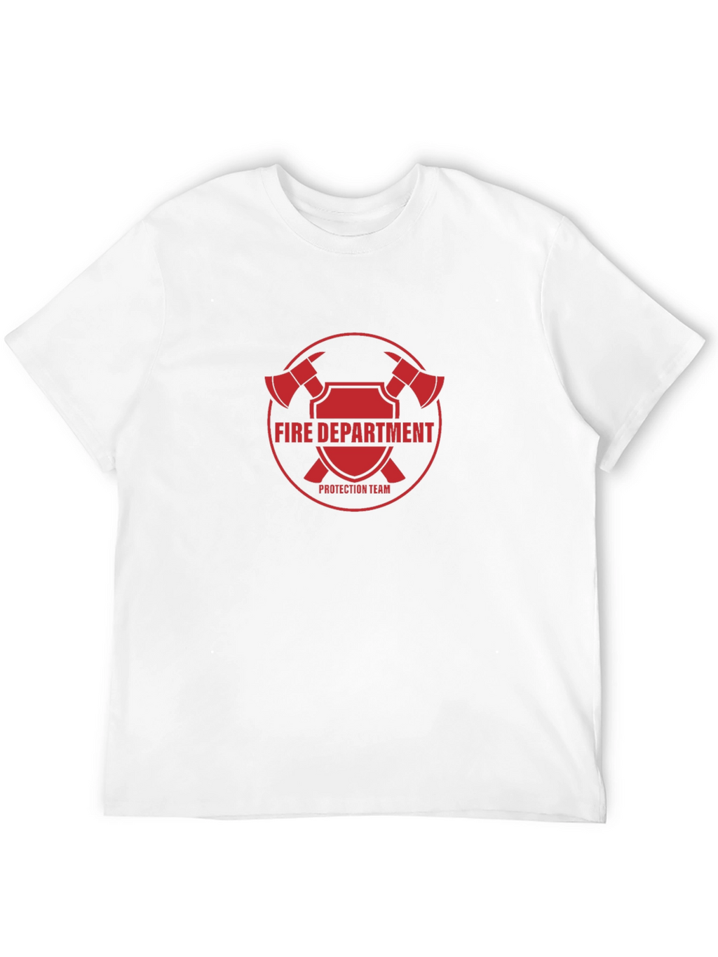 Fire Department Protection Team Black T-Shirt