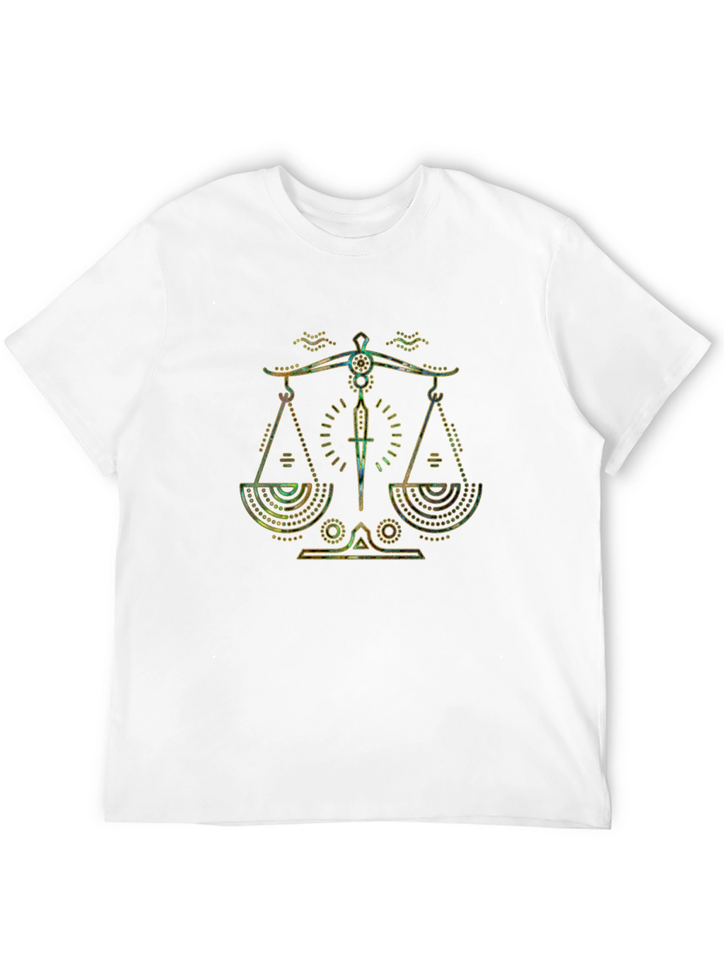Libra Zodiac Graphic Tee - Black