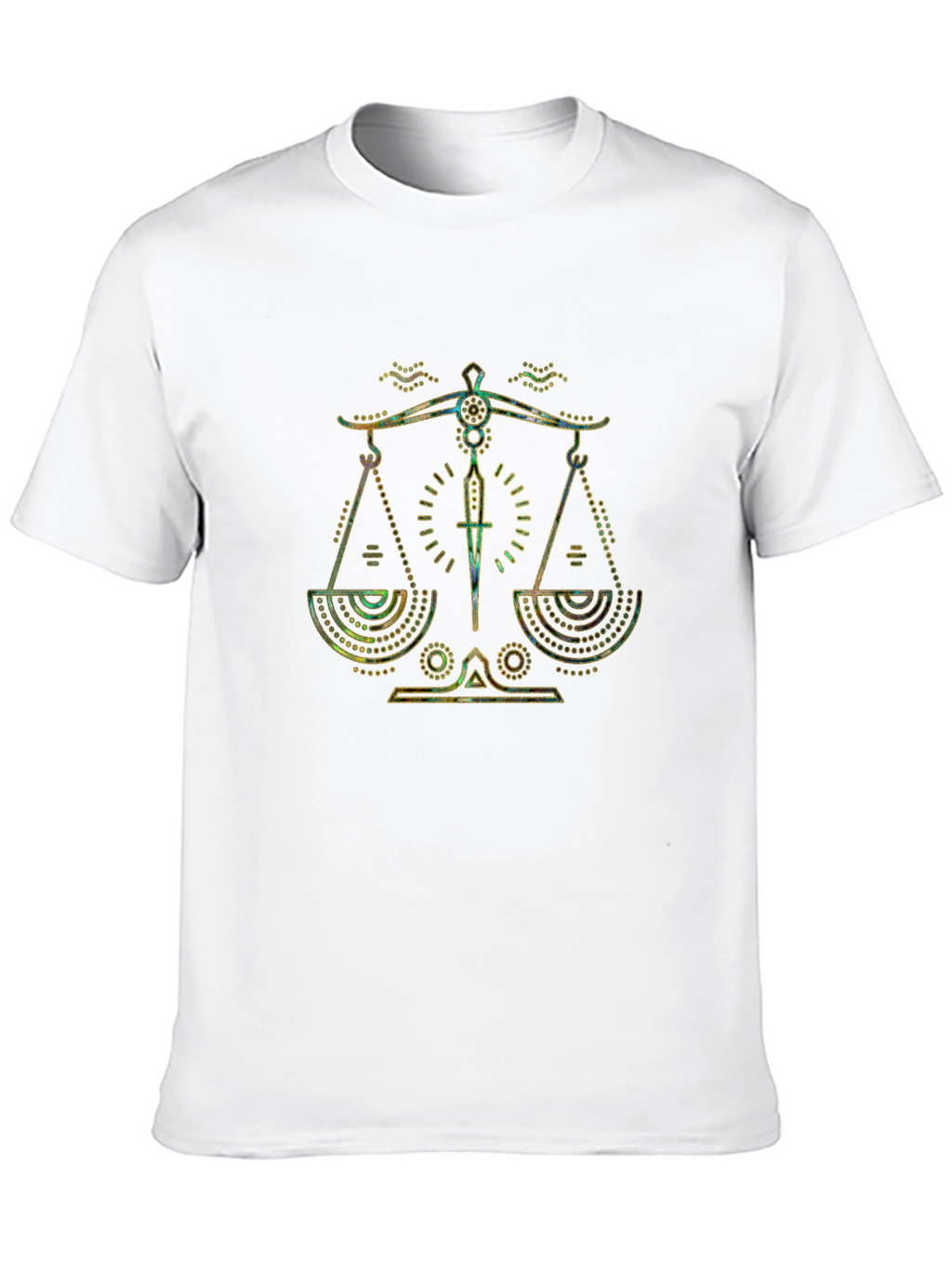 Libra Zodiac Graphic Tee - Black