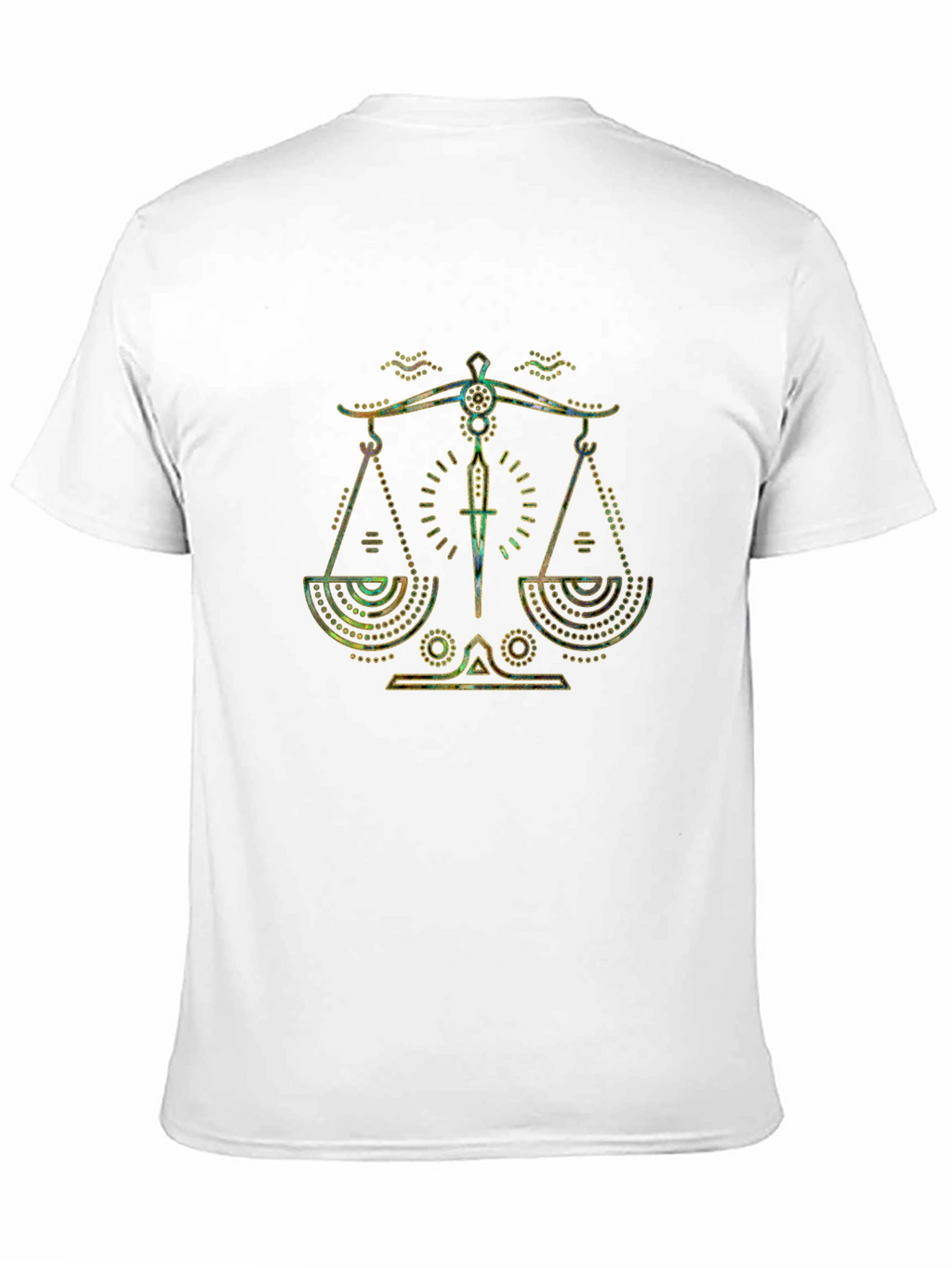 Libra Zodiac Graphic Tee - Black