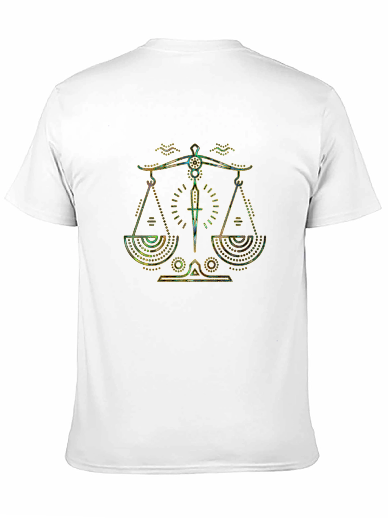 Libra Zodiac Graphic Tee - Black