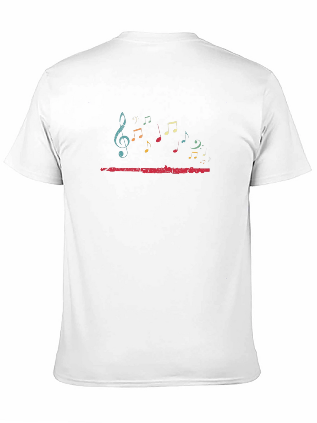 Musical Note Graphic Black T-Shirt